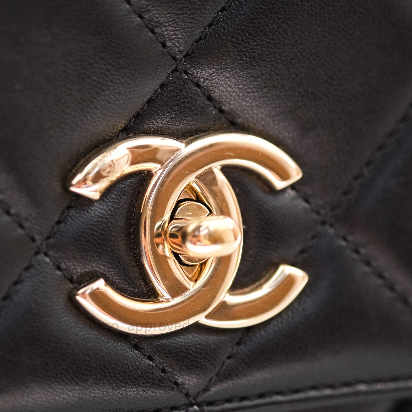 Chanel Trendy CC Small Black Lambskin Gold Hardware