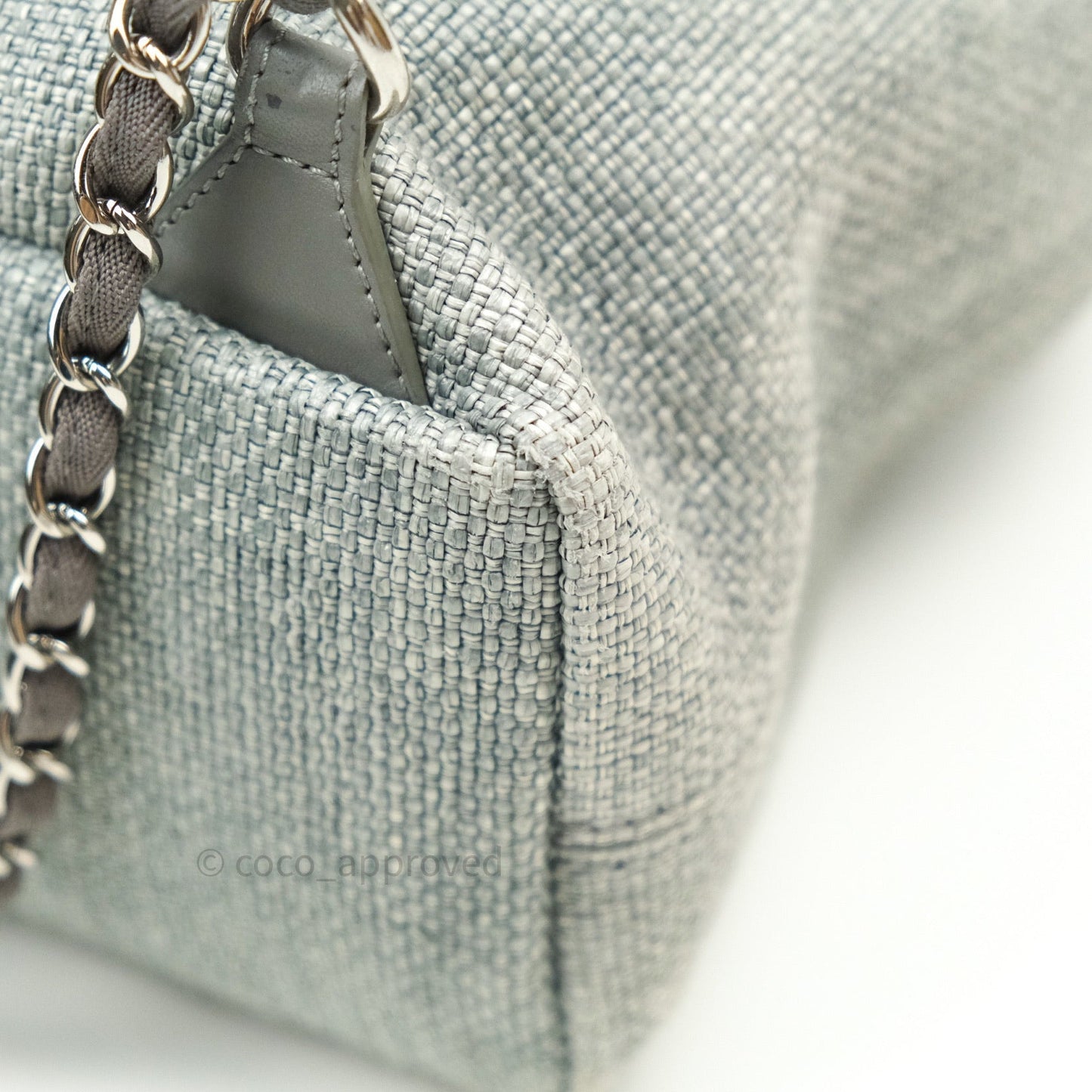 Chanel Canvas Deauville Backpack Grey