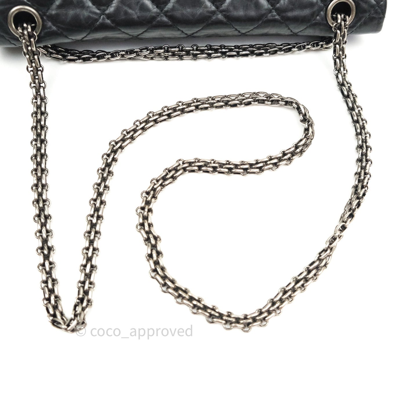Chanel Reissue Quilted Aged Calfskin Black Ruthenium Hardware 226