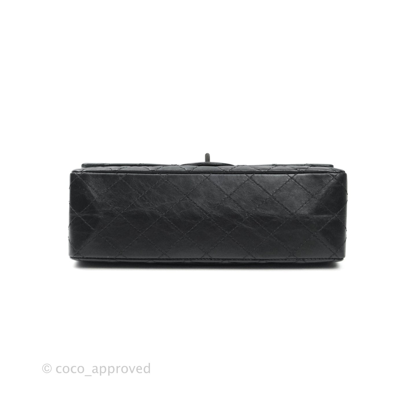 Chanel Reissue Quilted Aged Calfskin Black Ruthenium Hardware 225