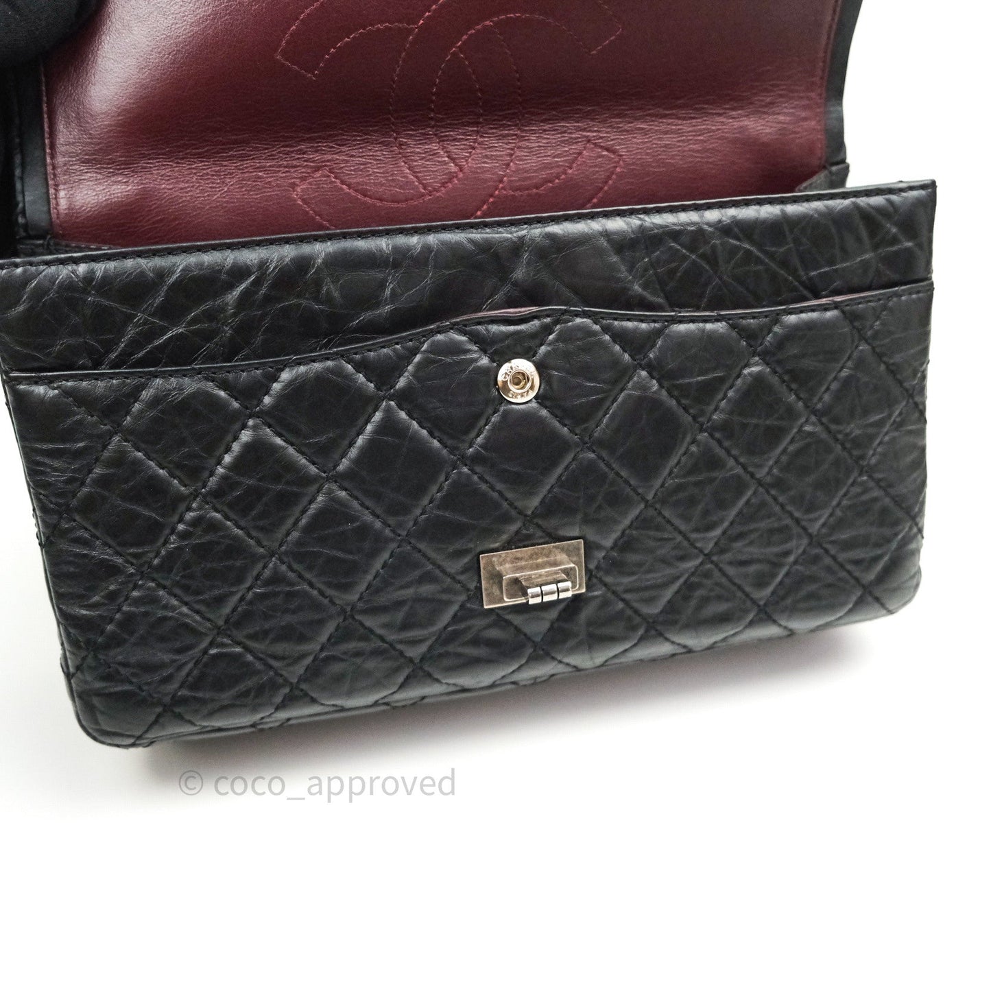 Chanel Reissue Quilted Aged Calfskin Black Ruthenium Hardware 226