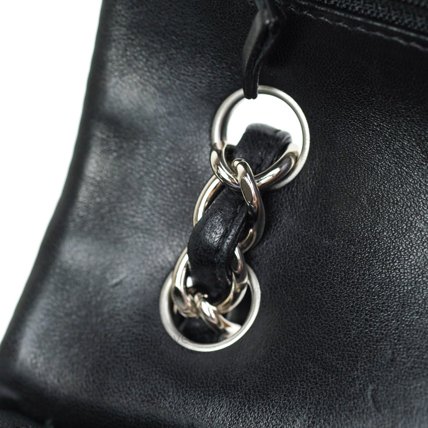 Chanel Jumbo Double Flap Black Lambskin Silver Hardware⁣⁣
