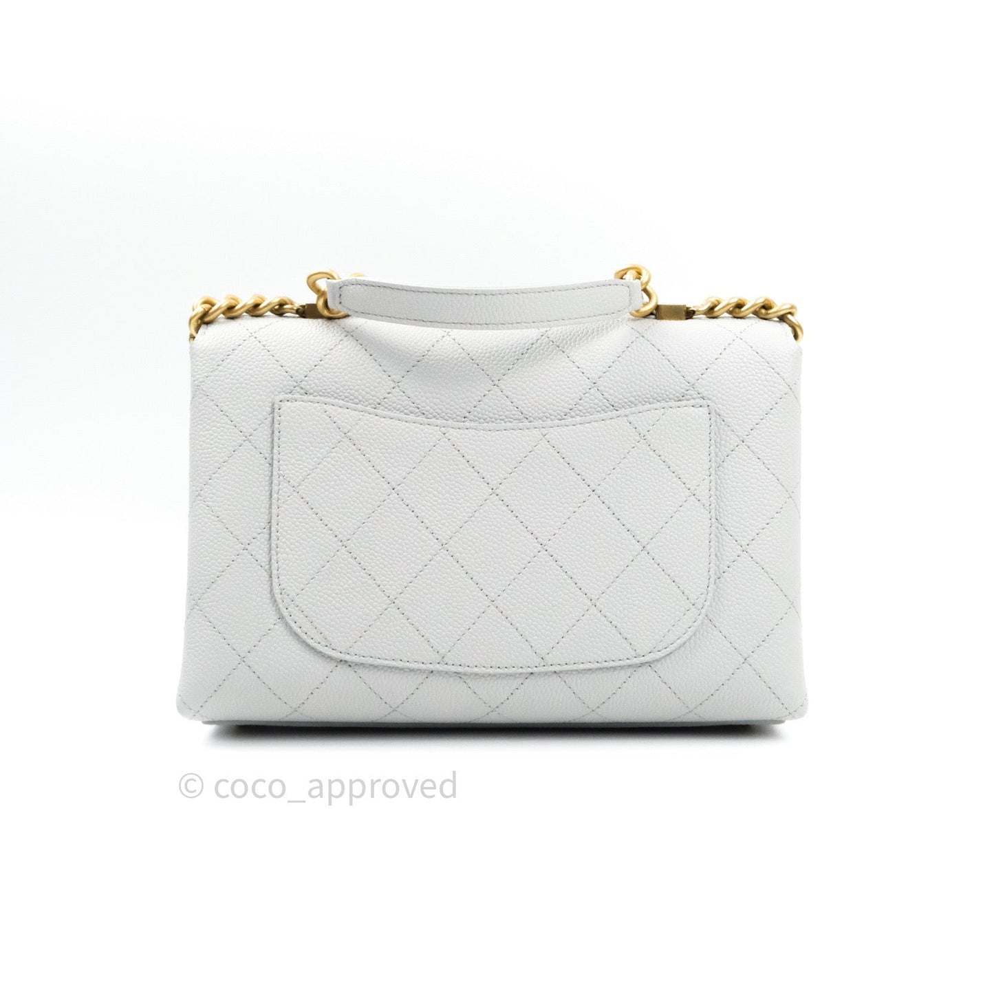 Chanel Chic Affinity Small Grained Calfskin Grey Gold Hardware