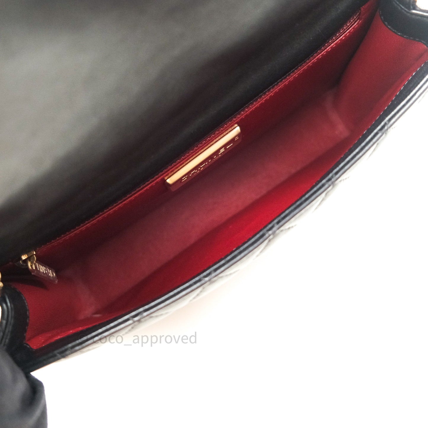 Chanel Quilted Medium Lambskin Westminster Pearl Flap Black