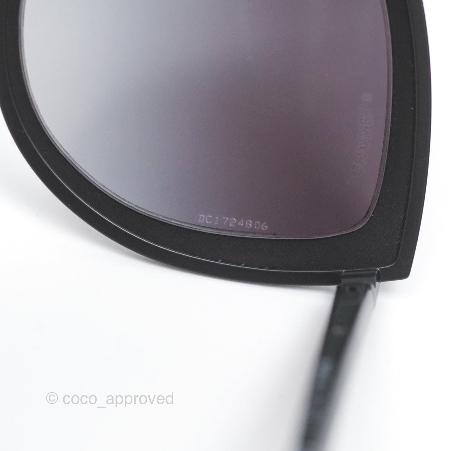 Chanel Cat Eye Sunglasses Matte Black