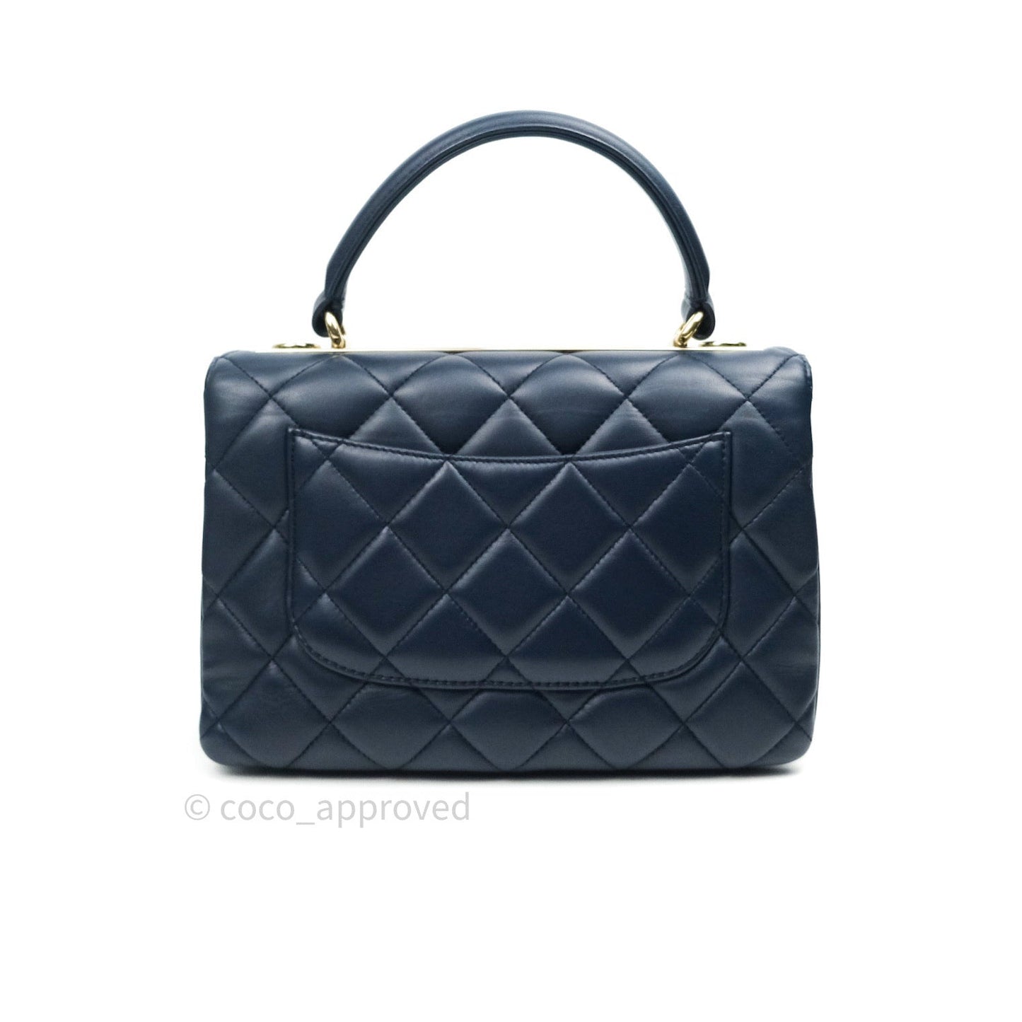 Chanel Trendy CC Small Navy Lambskin Gold Hardware