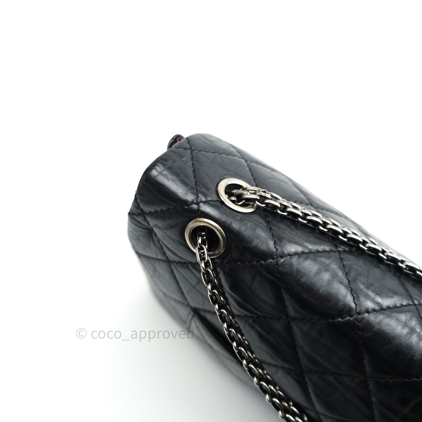 Chanel Reissue Quilted Aged Calfskin Black Ruthenium Hardware 227