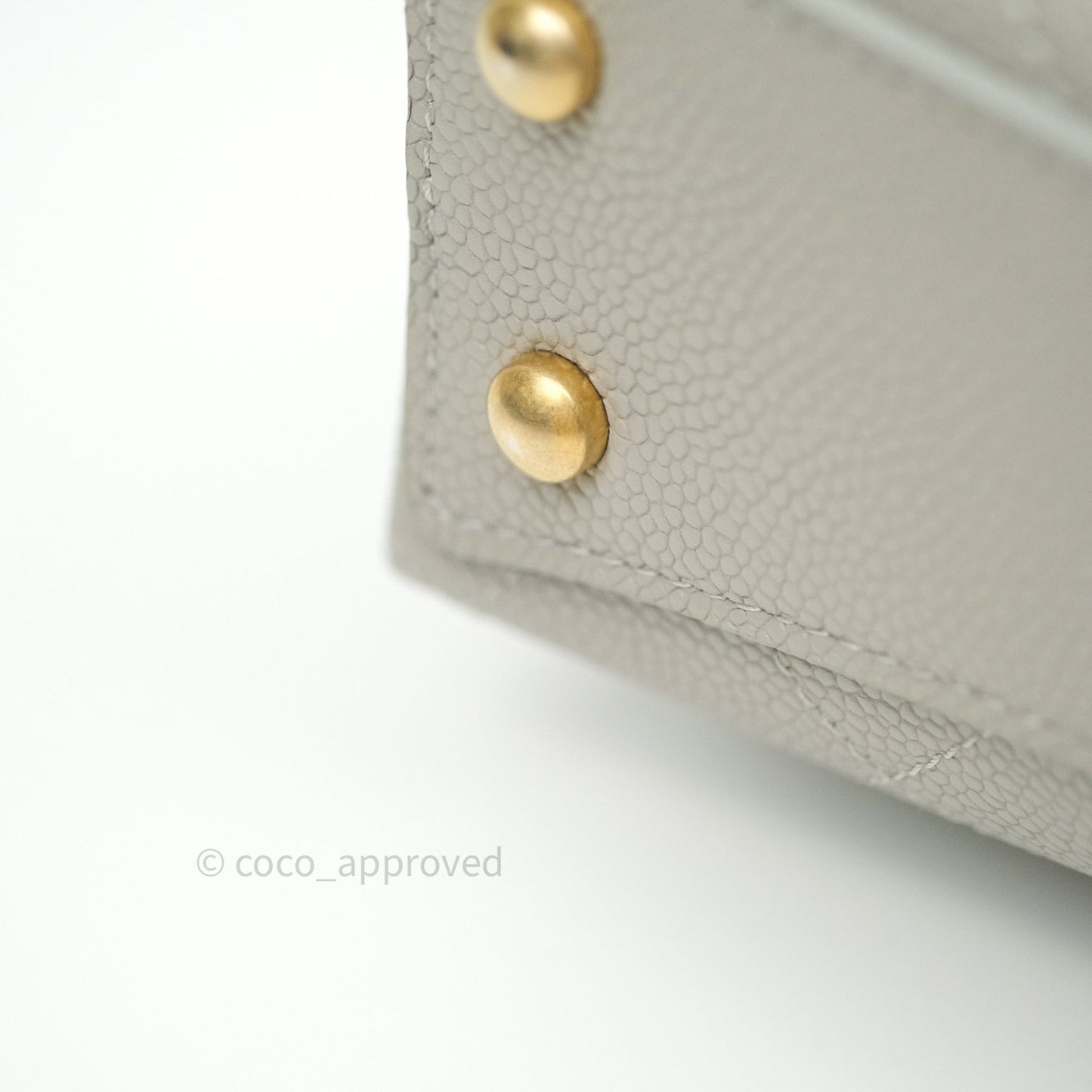 Chanel Chic Affinity Small Grained Calfskin Grey Gold Hardware