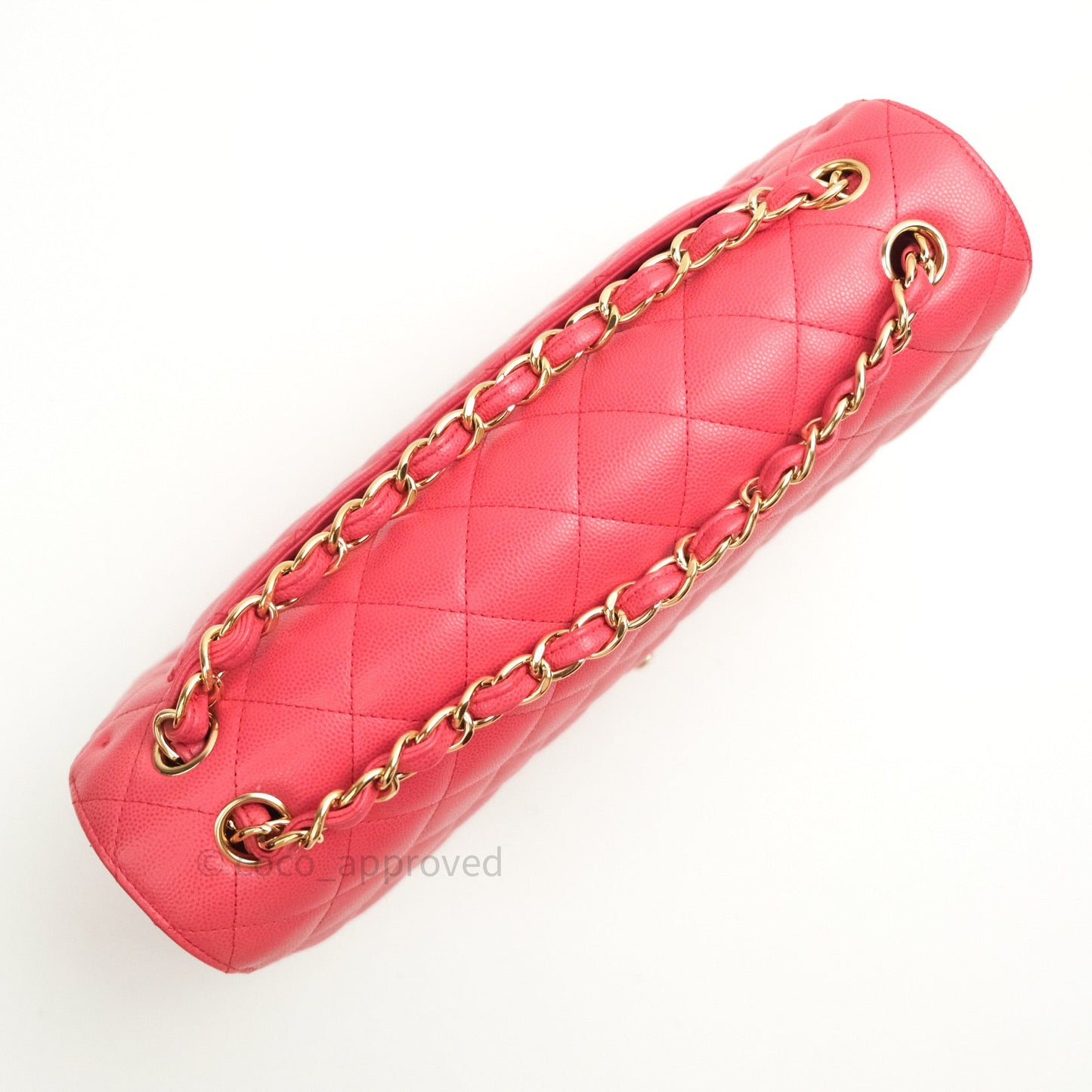 Chanel Classic Jumbo Double Flap Pink Caviar Gold Hardware⁣⁣ 17C
