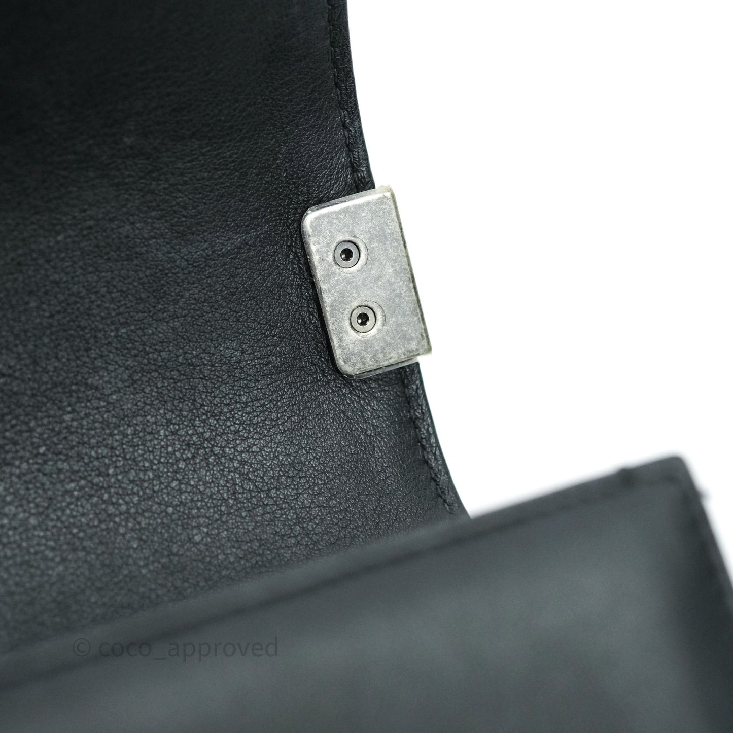 Chanel Quilted Medium Calfskin Boy Flap Ruthenium Hardware