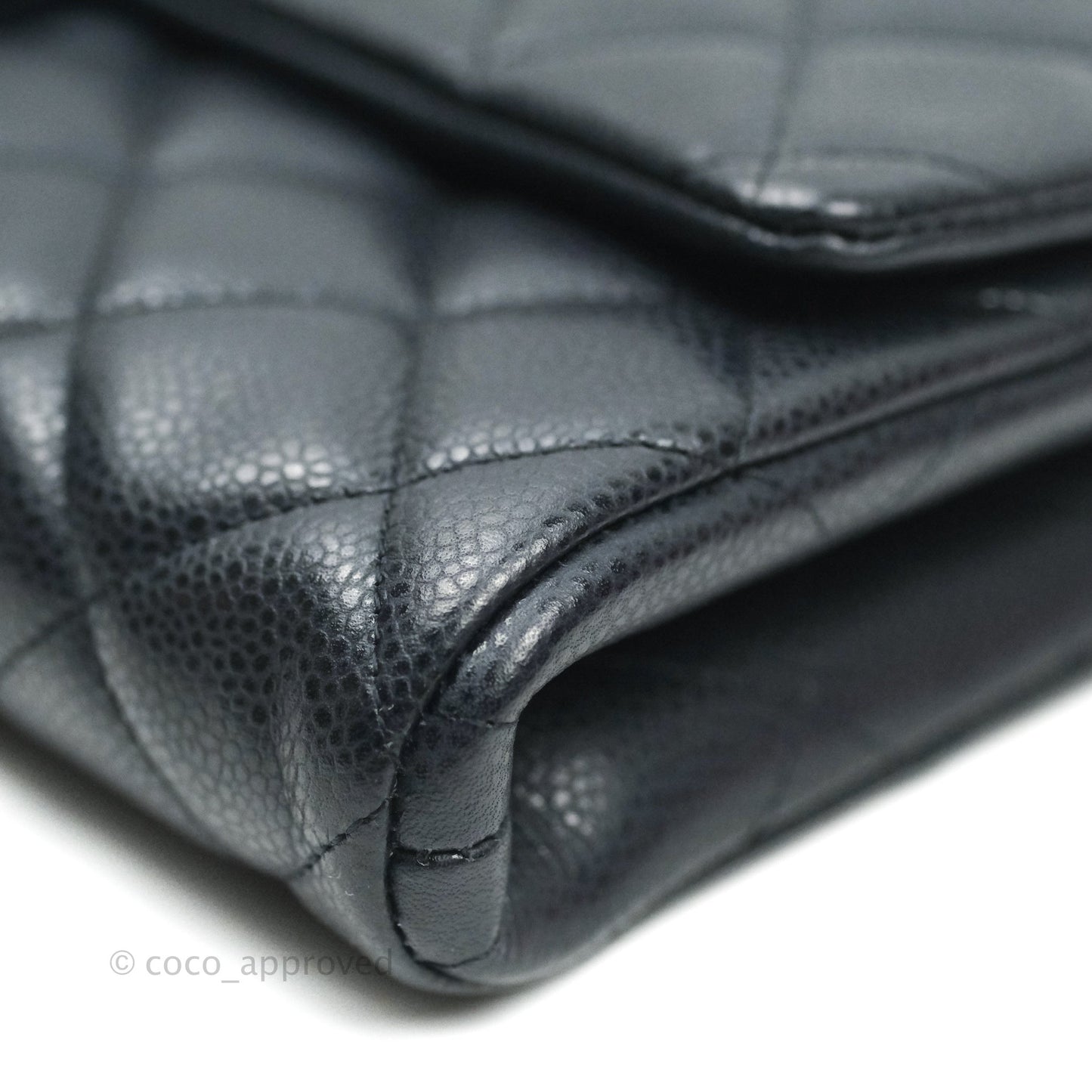 Chanel Quilted Clutch with Chain Dark Navy Ruthenium Hardware