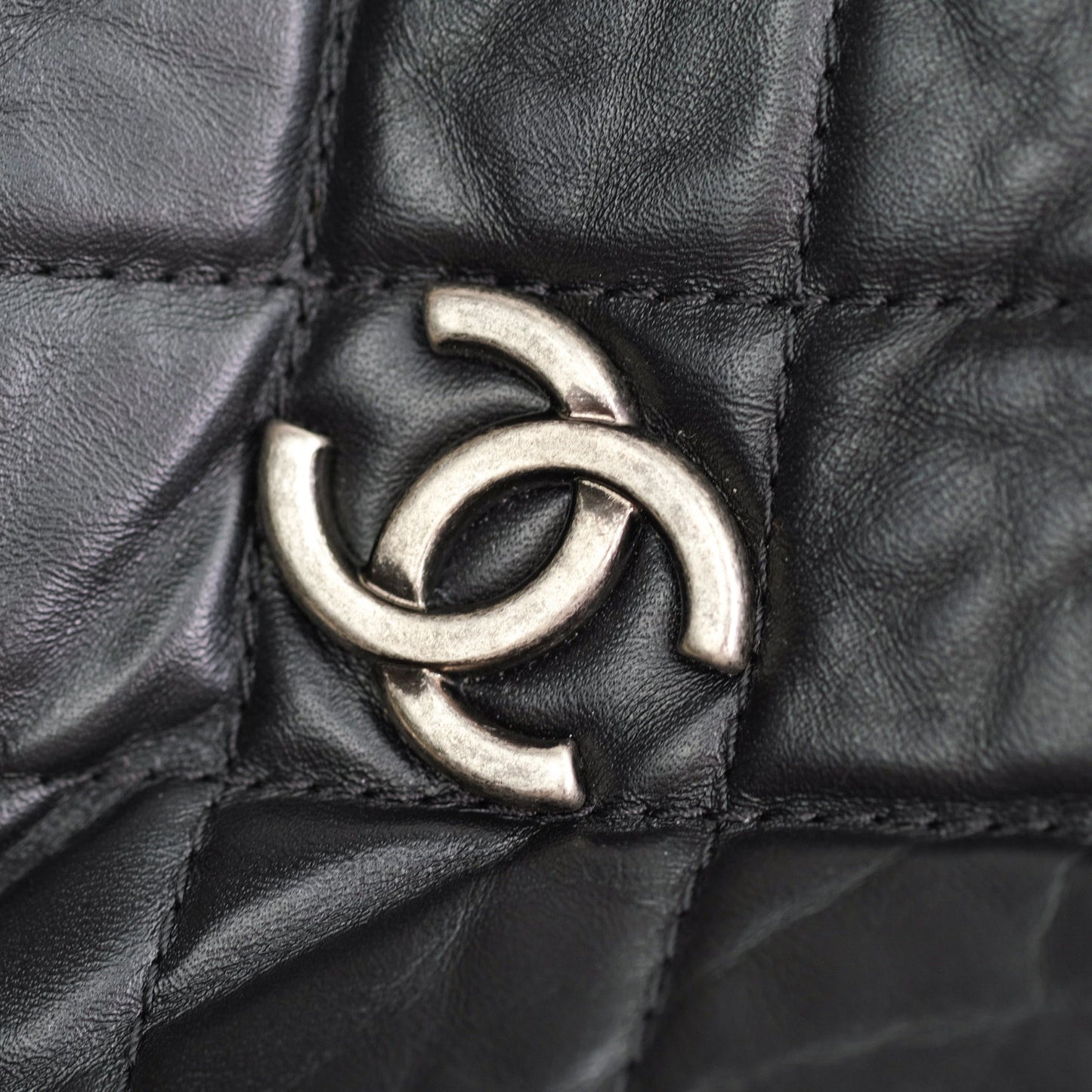 Chanel Gabrielle Backpack Black Aged Calfskin Small Black Mixed Hardware