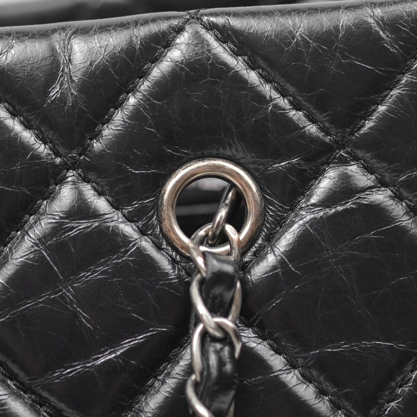 Chanel Large Shopping Tote Black Ruthenium Hardware