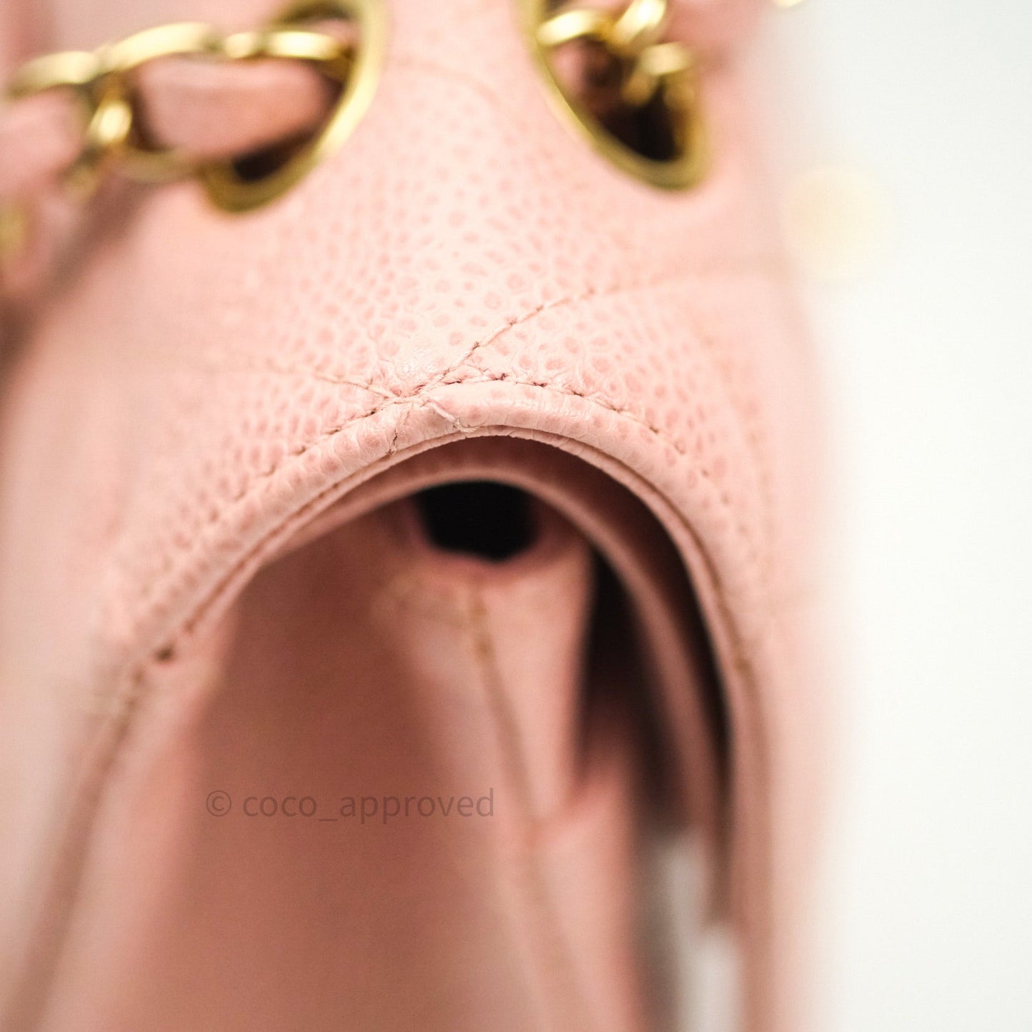 Chanel Classic M/L Medium Double Flap Bag Pink Caviar 24K Gold Hardware