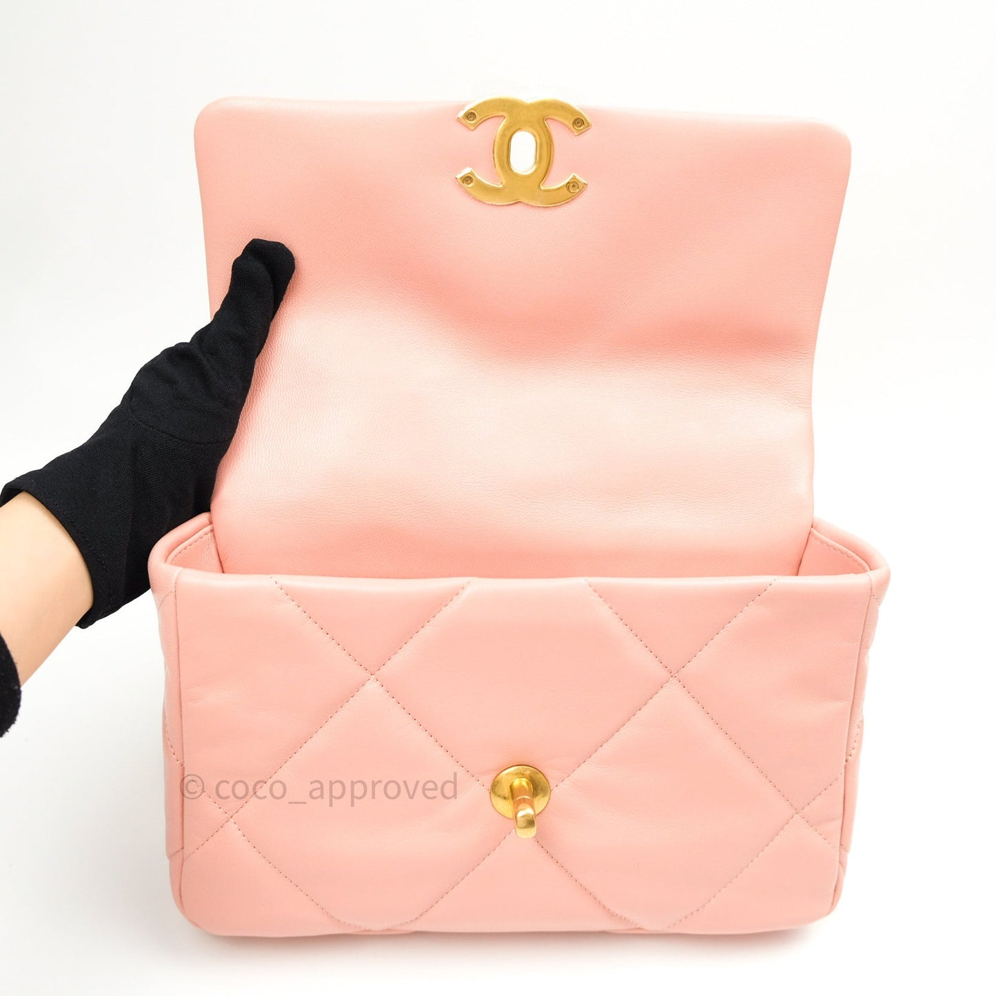 Chanel 19 Small Goatskin Rose Pink Mixed Hardware