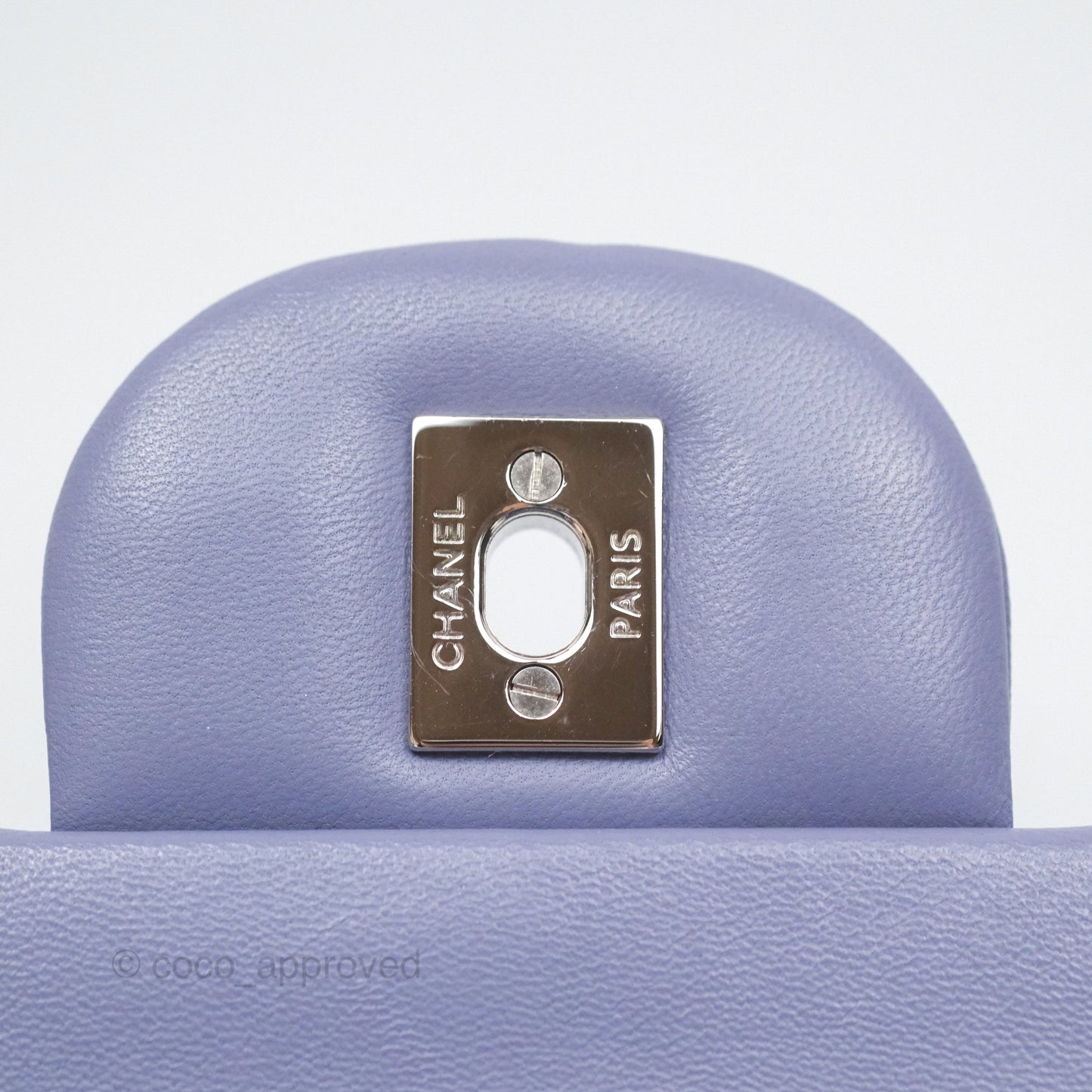 Chanel Jumbo Double Flap Lavender Blue Lambskin Silver Hardware⁣⁣