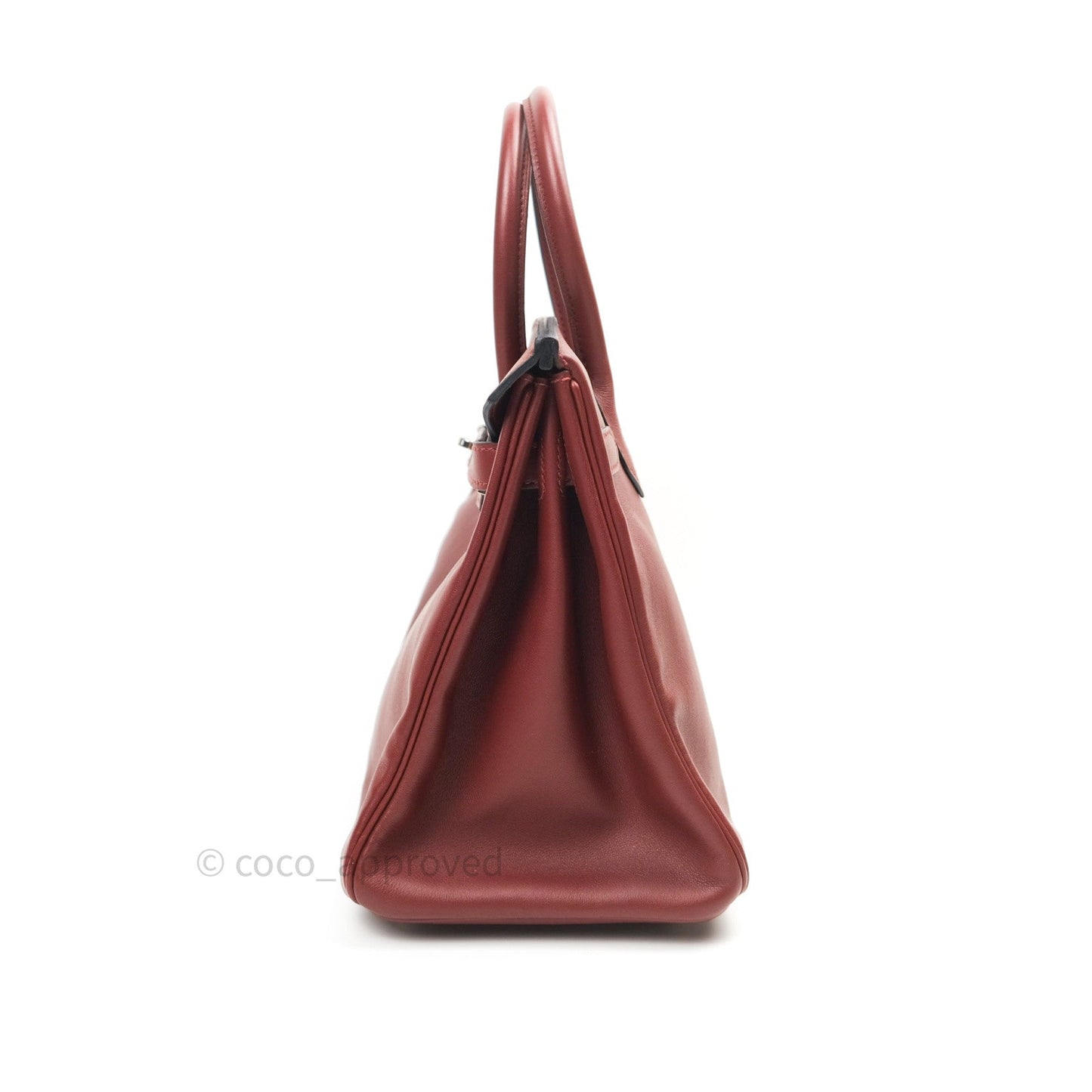 Hermès Birkin 30 Rouge H Swift Palladium Hardware