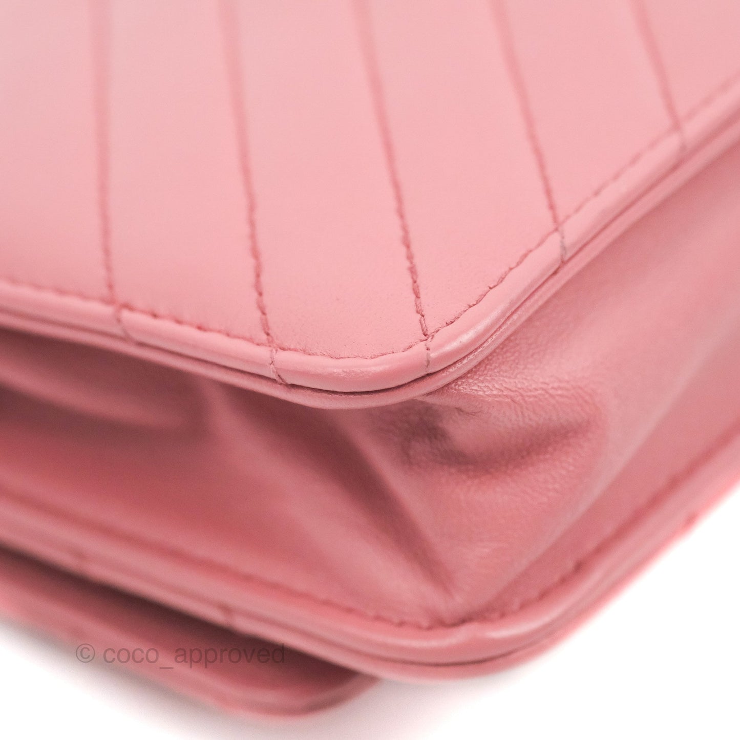 Chanel Trendy CC Chevron WOC Dark Pink Lambskin Gold Hardware