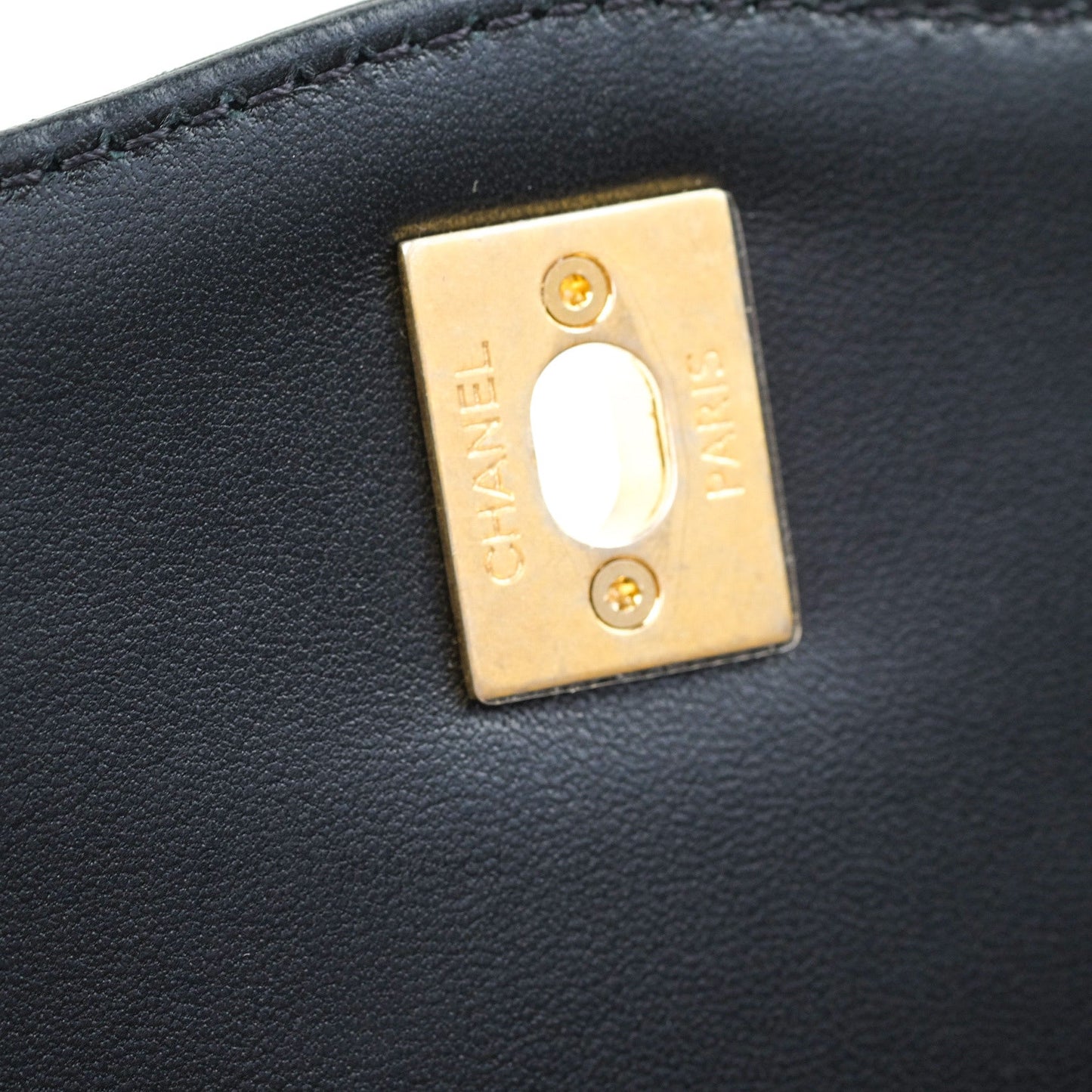 Chanel Coco Vintage Flap Bag Black Lambskin Gold Hardware 18C