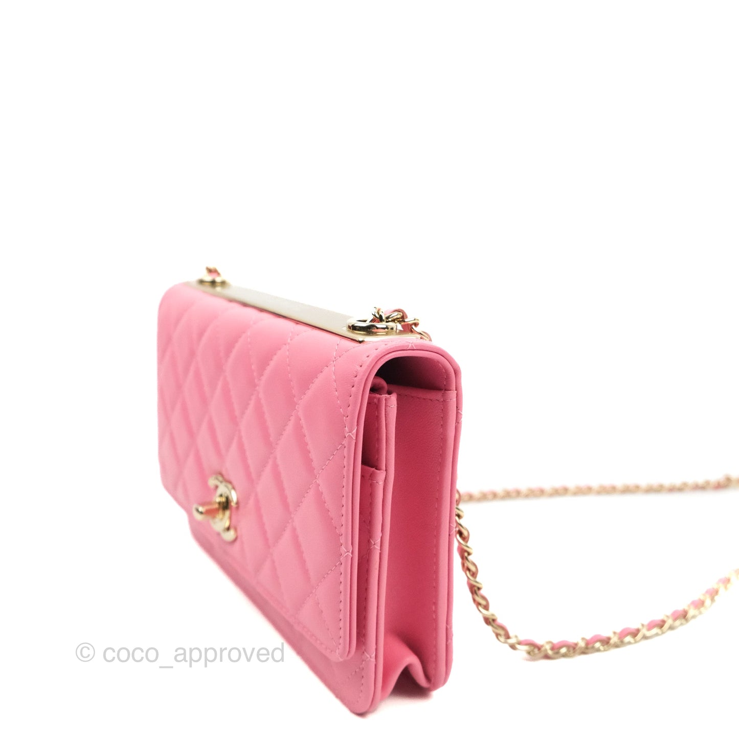 Chanel Trendy CC WOC Pink Lambskin Gold Hardware