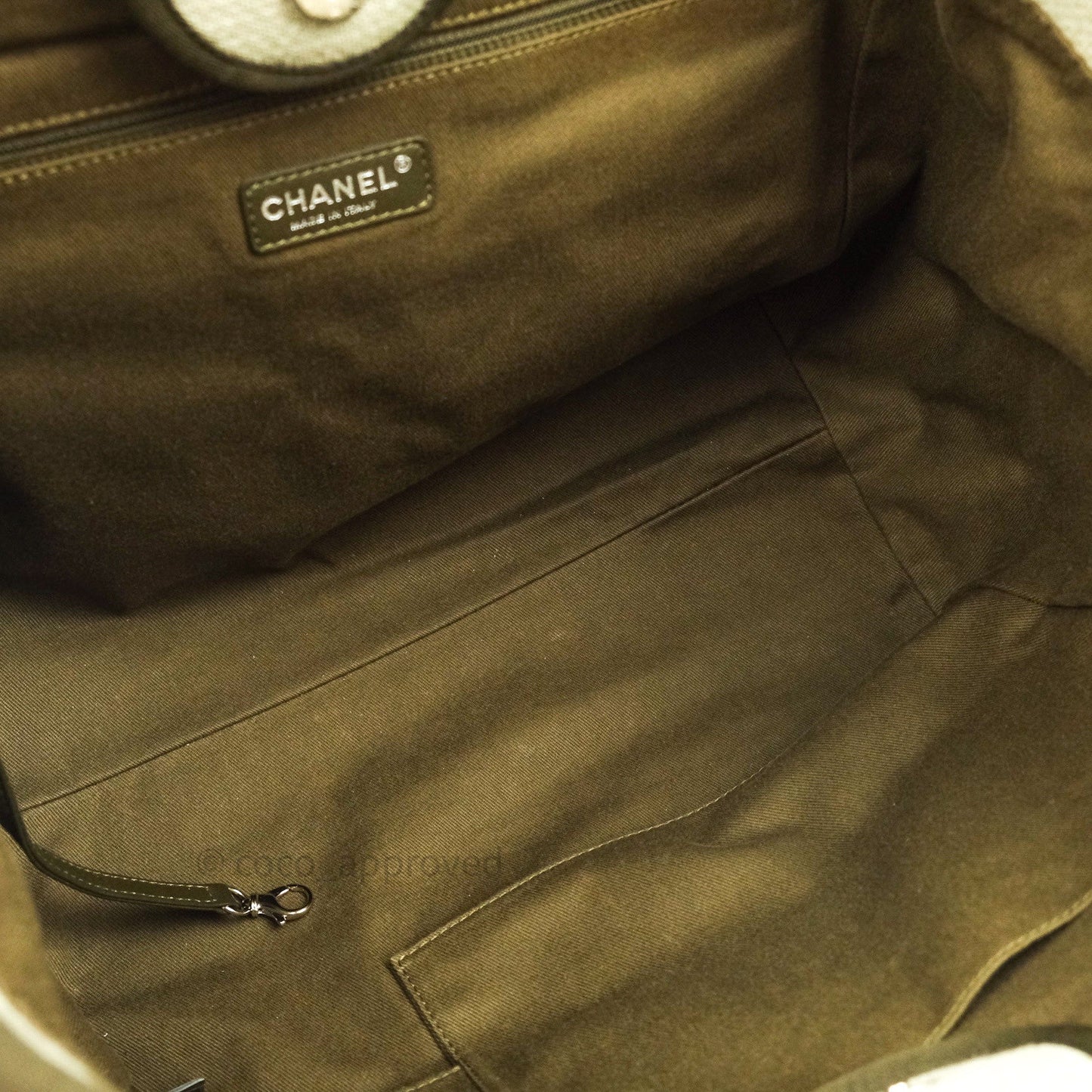 Chanel Canvas Large Deauville Tote Beige