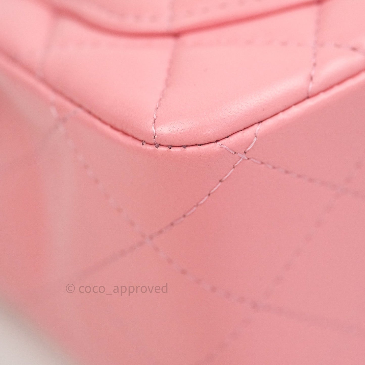 Chanel Mini Square Pink Lambskin Gold Hardware