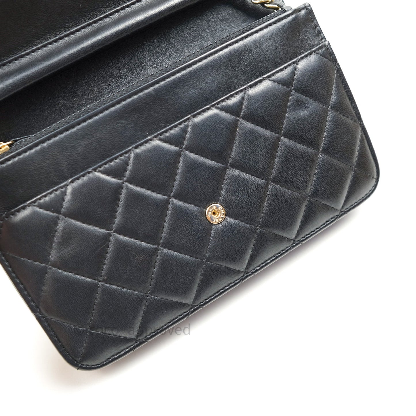Chanel Boy Wallet on Chain WOC Black Lambskin Gold Hardware