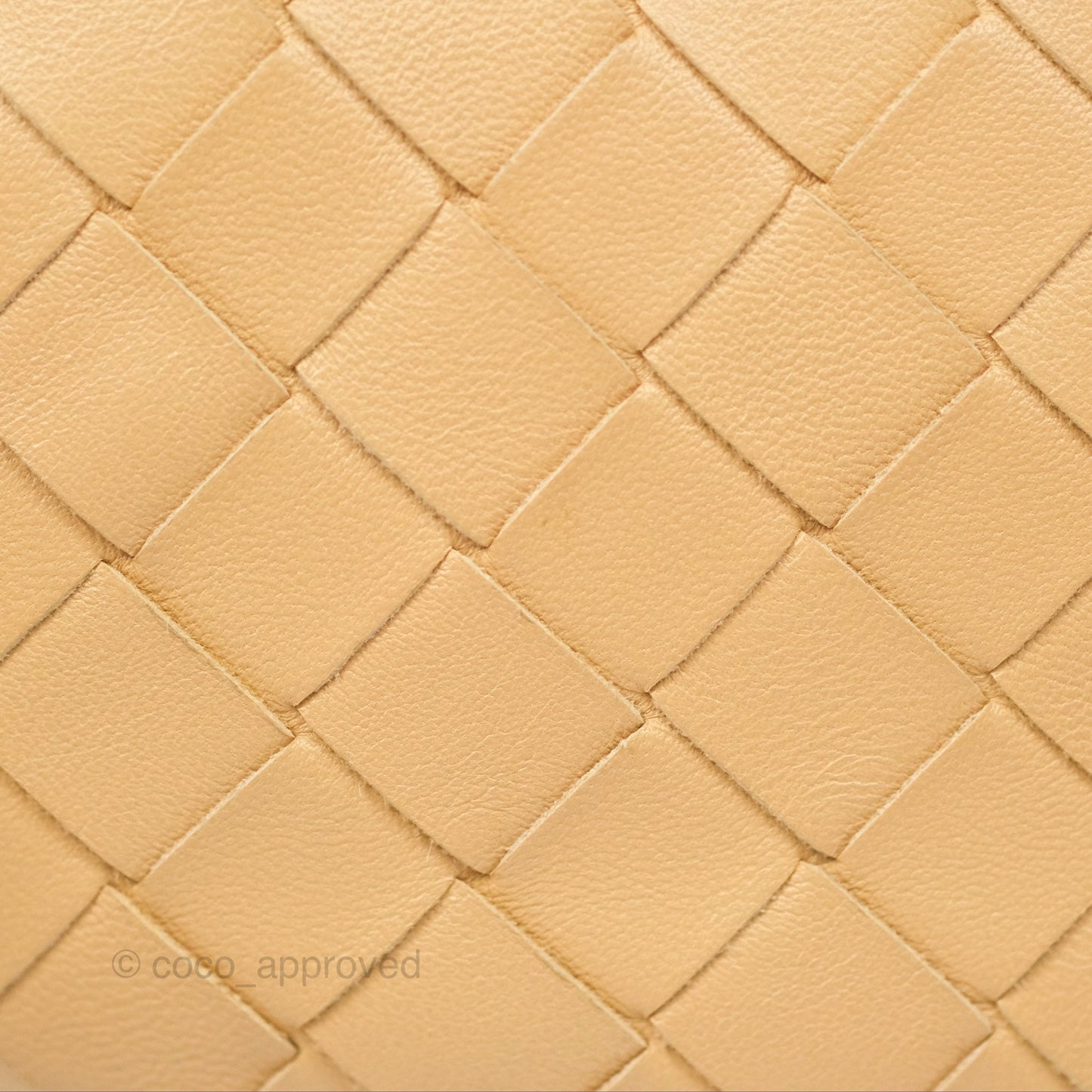 Bottega Veneta Mini Jodie Clutch Bag Intrecciato Almond Lambskin Gold Hardware