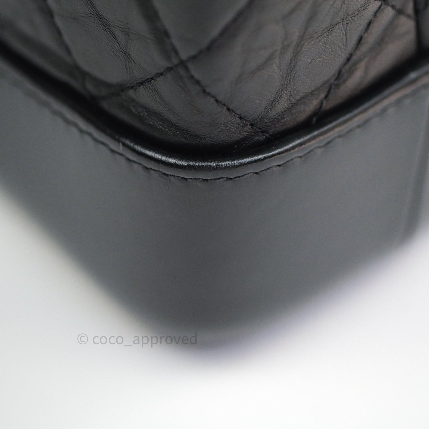 Chanel Gabrielle Backpack Black Aged Calfskin Small Black