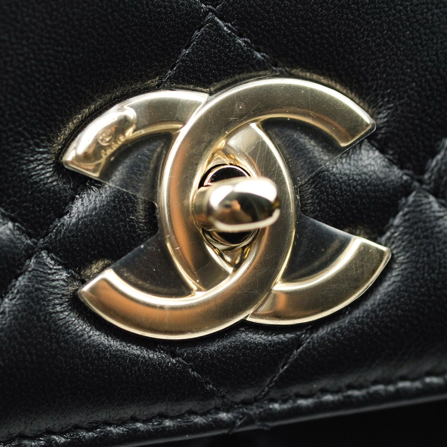 Chanel Trendy CC Small Black Lambskin Gold Hardware