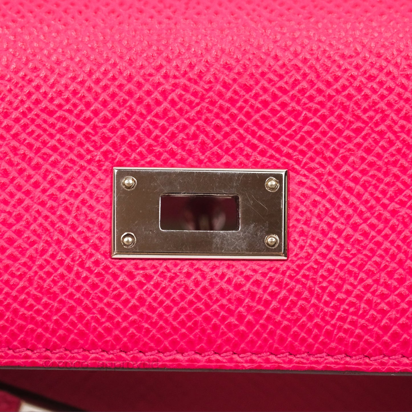 Hermès Small Kelly Wallet Rose Extreme I6 Epsom Palladium Hardware