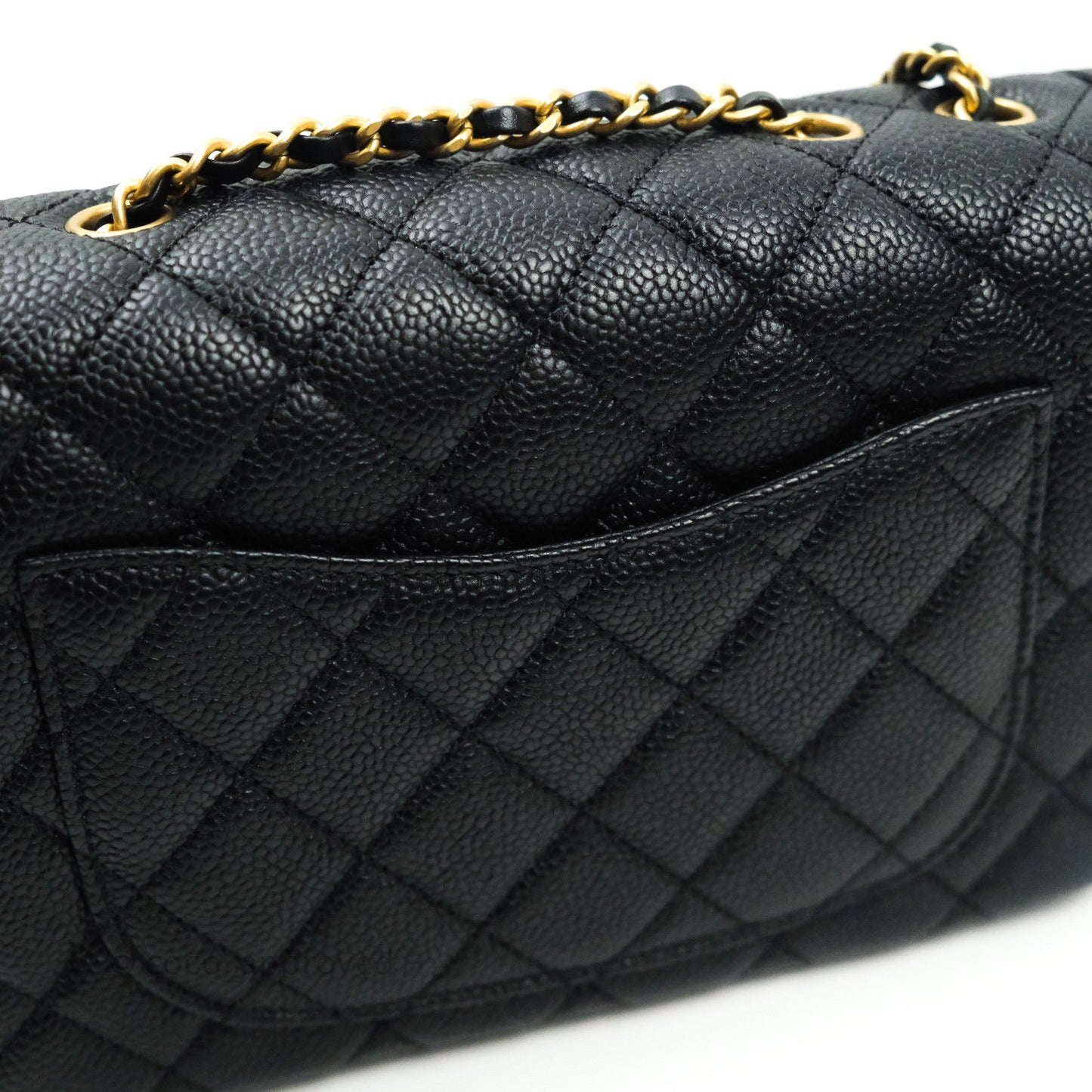 Chanel Quilted Small CC Filigree Flap Black Caviar