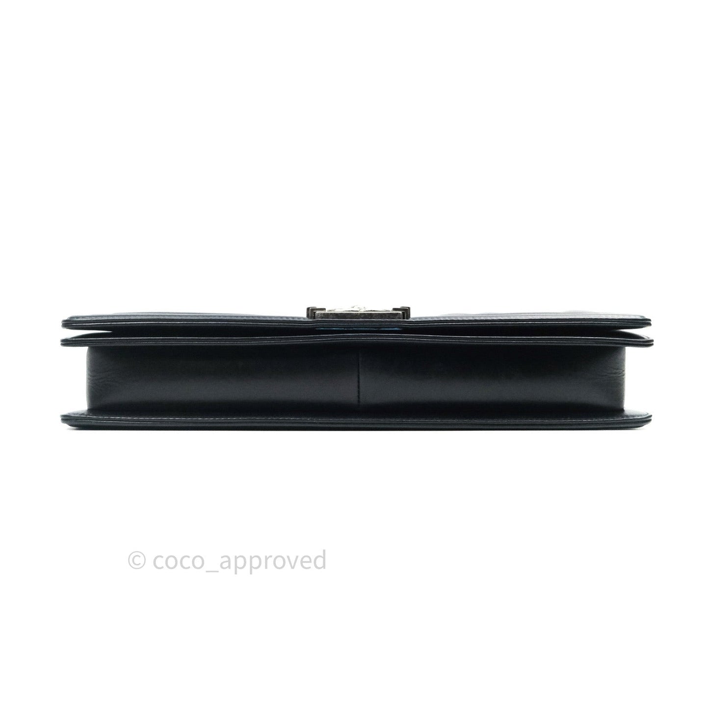 Chanel Quilted Boy Convertible Clutch Flap Black Calfskin With Chain