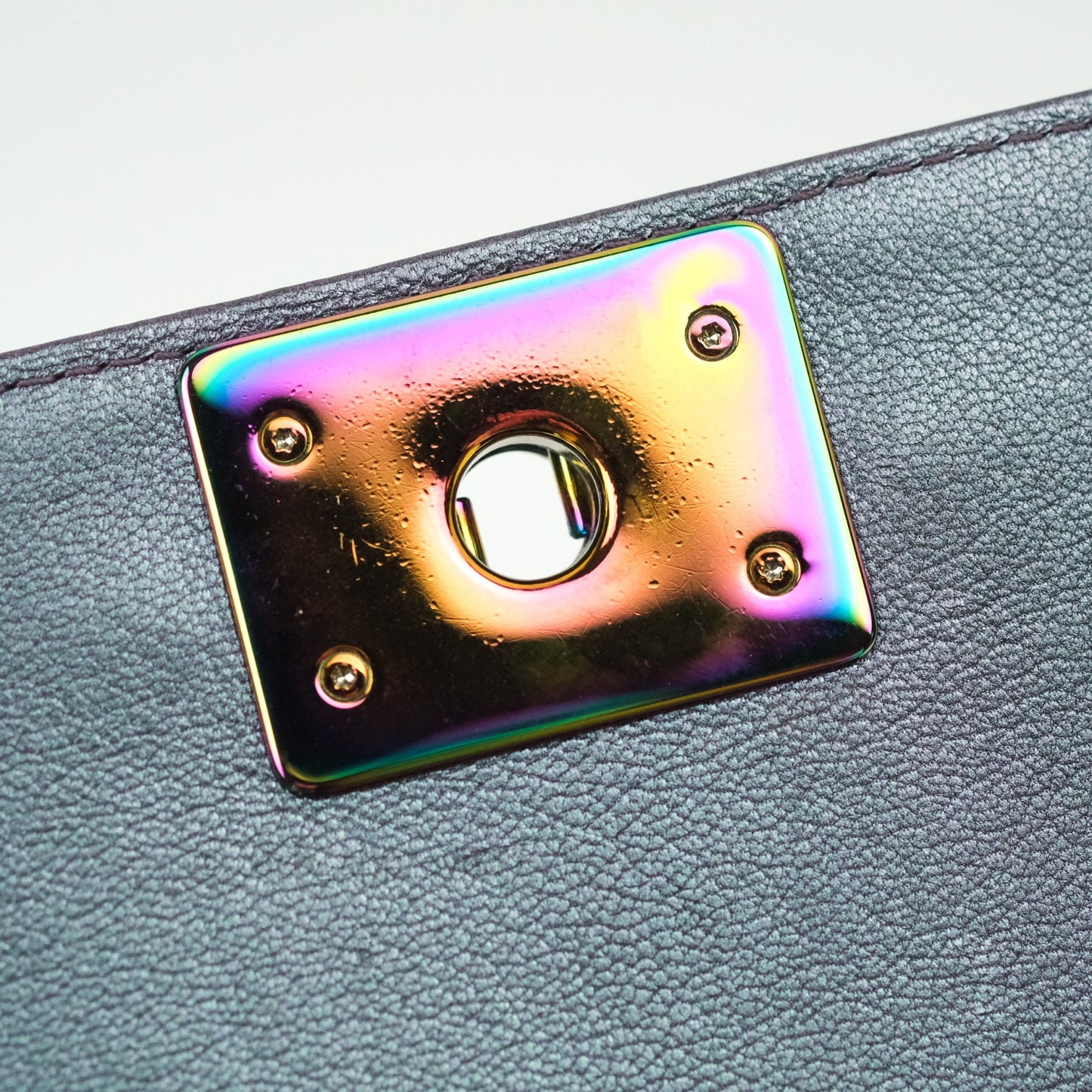 Chanel Purple Mermaid Iridescent Medium Calfskin Boy Bag