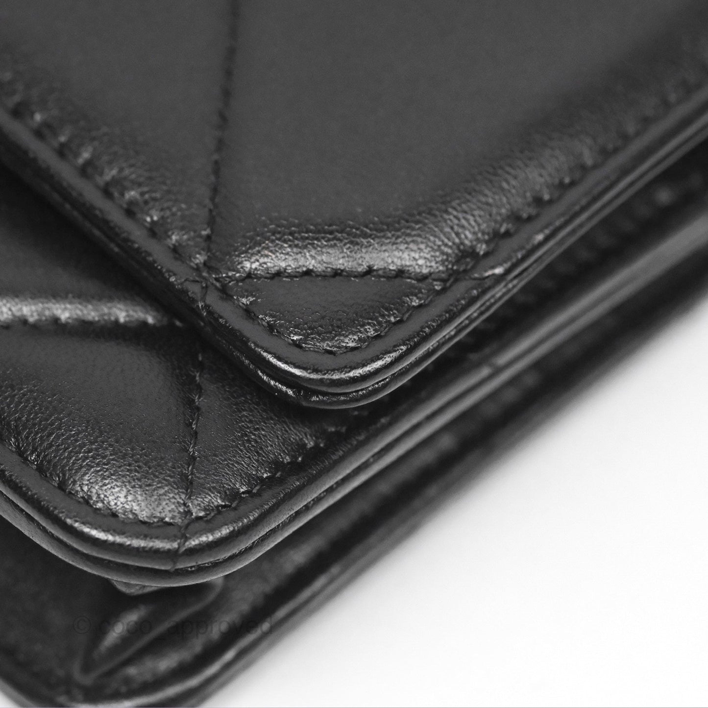 Chanel 19 Wallet on Chain WOC Black Mixed Hardware