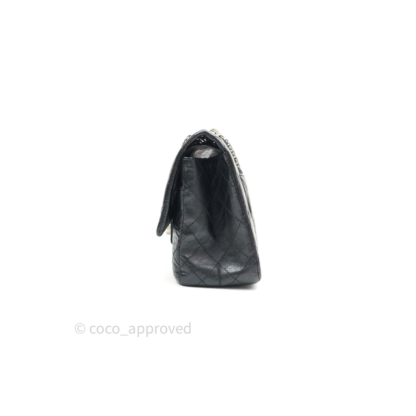 Chanel Reissue Quilted Aged Calfskin Black Ruthenium Hardware 226
