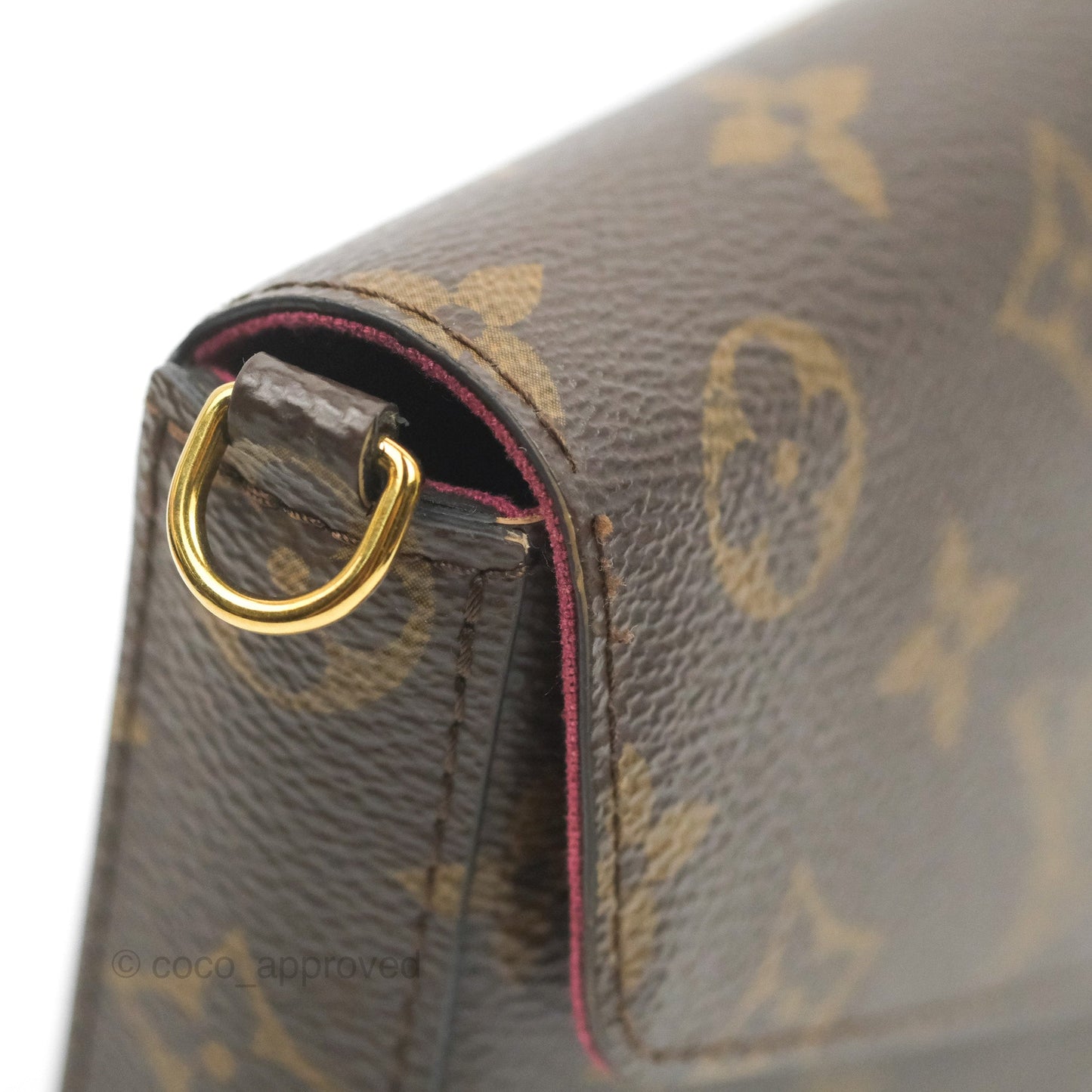 Louis Vuitton Félicie Pochette Monogram Canvas Fuchsia Pink
