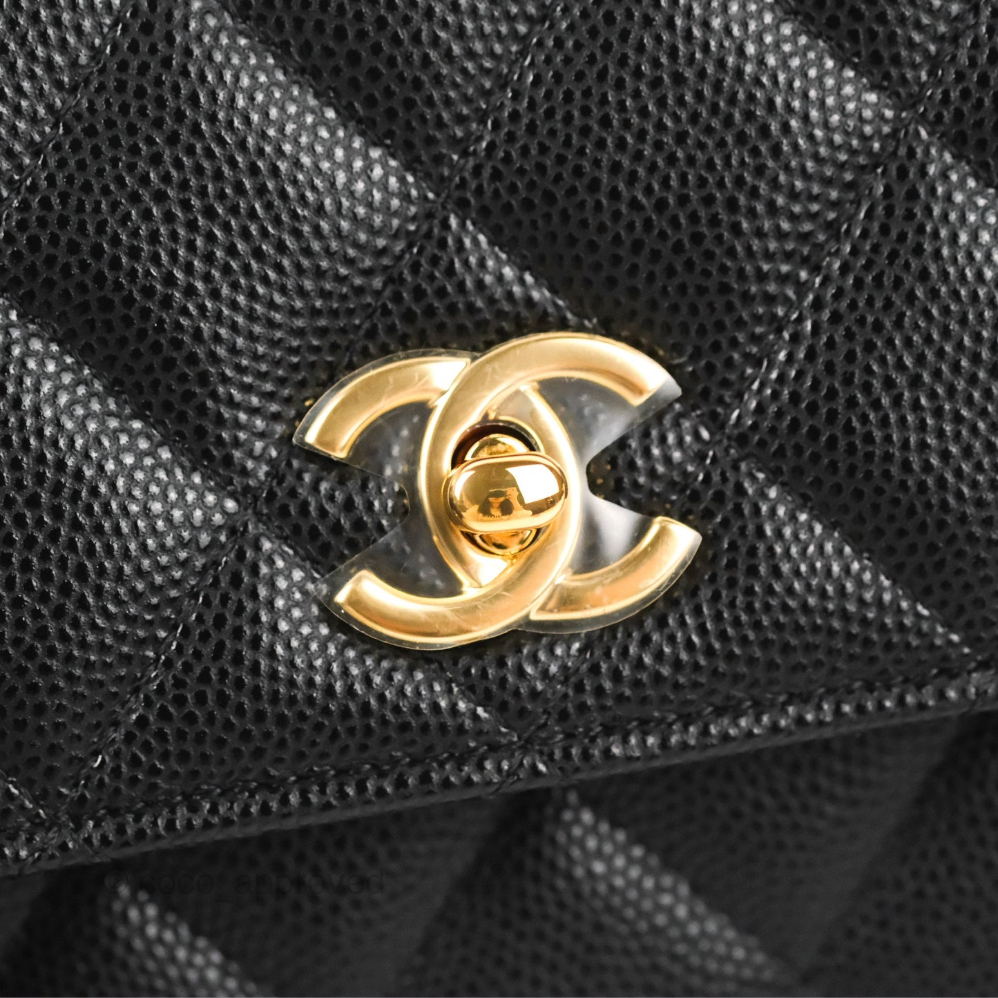 Chanel WOC Bag Charm Black Caviar Gold Hardware