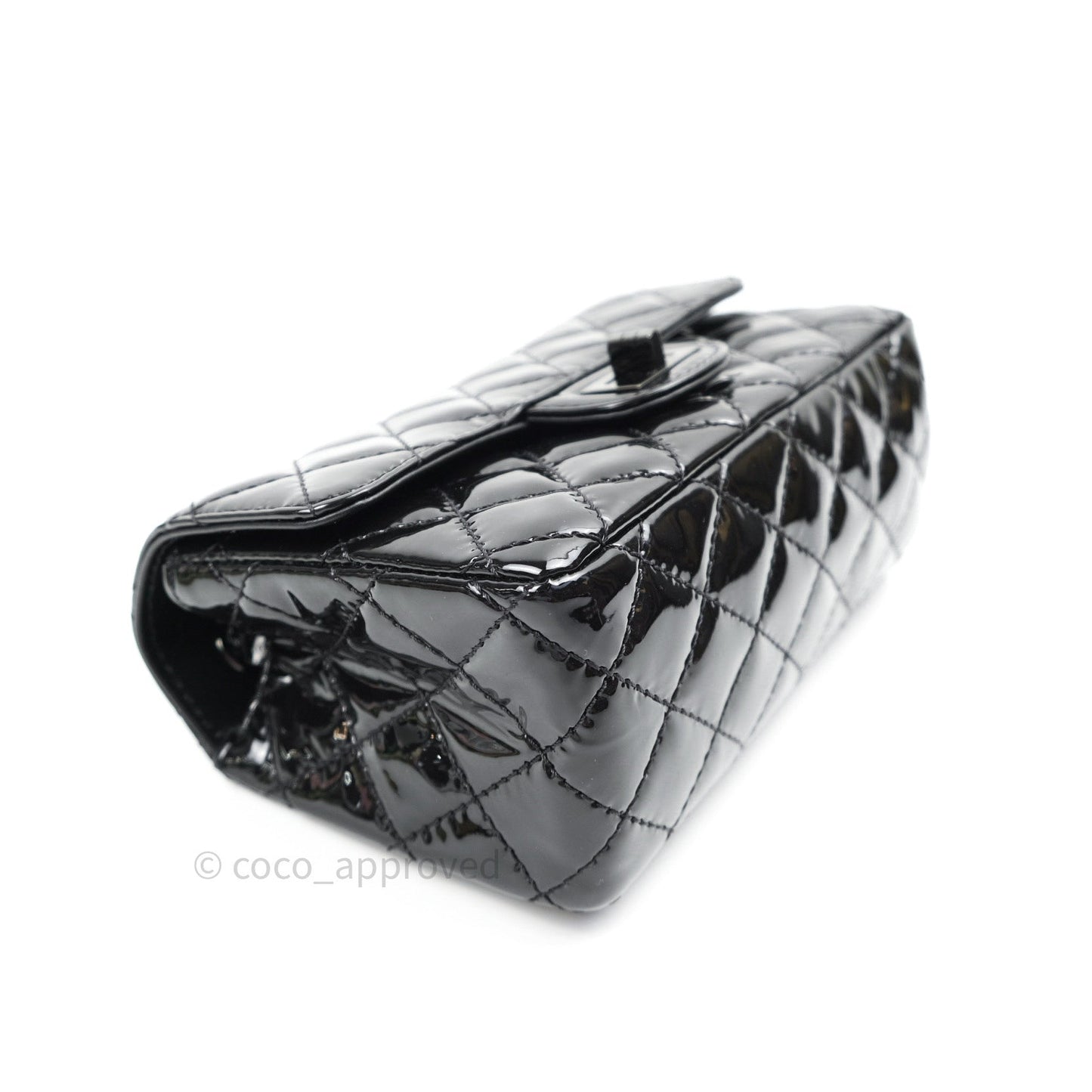 Chanel Mini Reissue 224 So Black Patent Black Hardware
