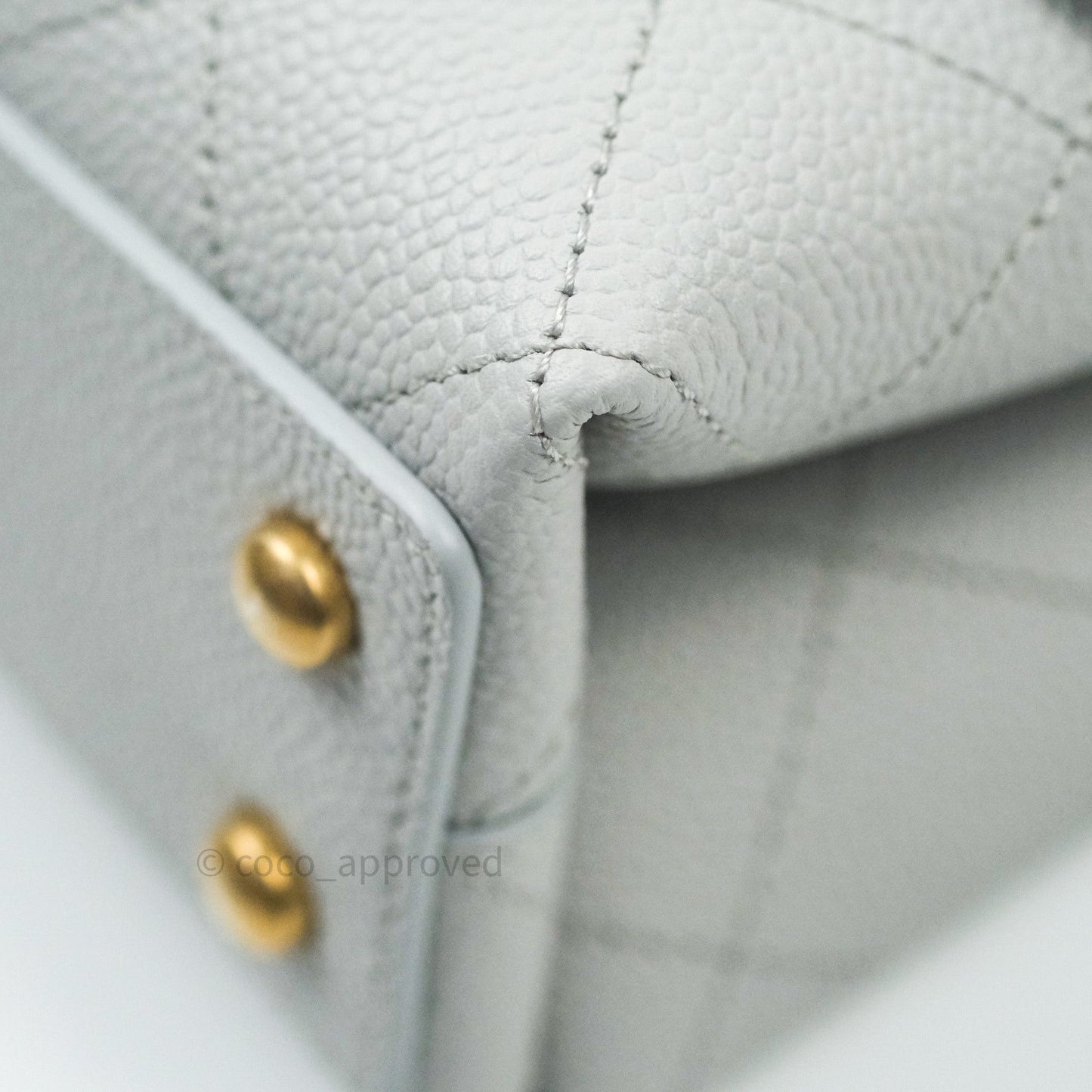 Chanel Chic Affinity Small Grained Calfskin Grey Gold Hardware
