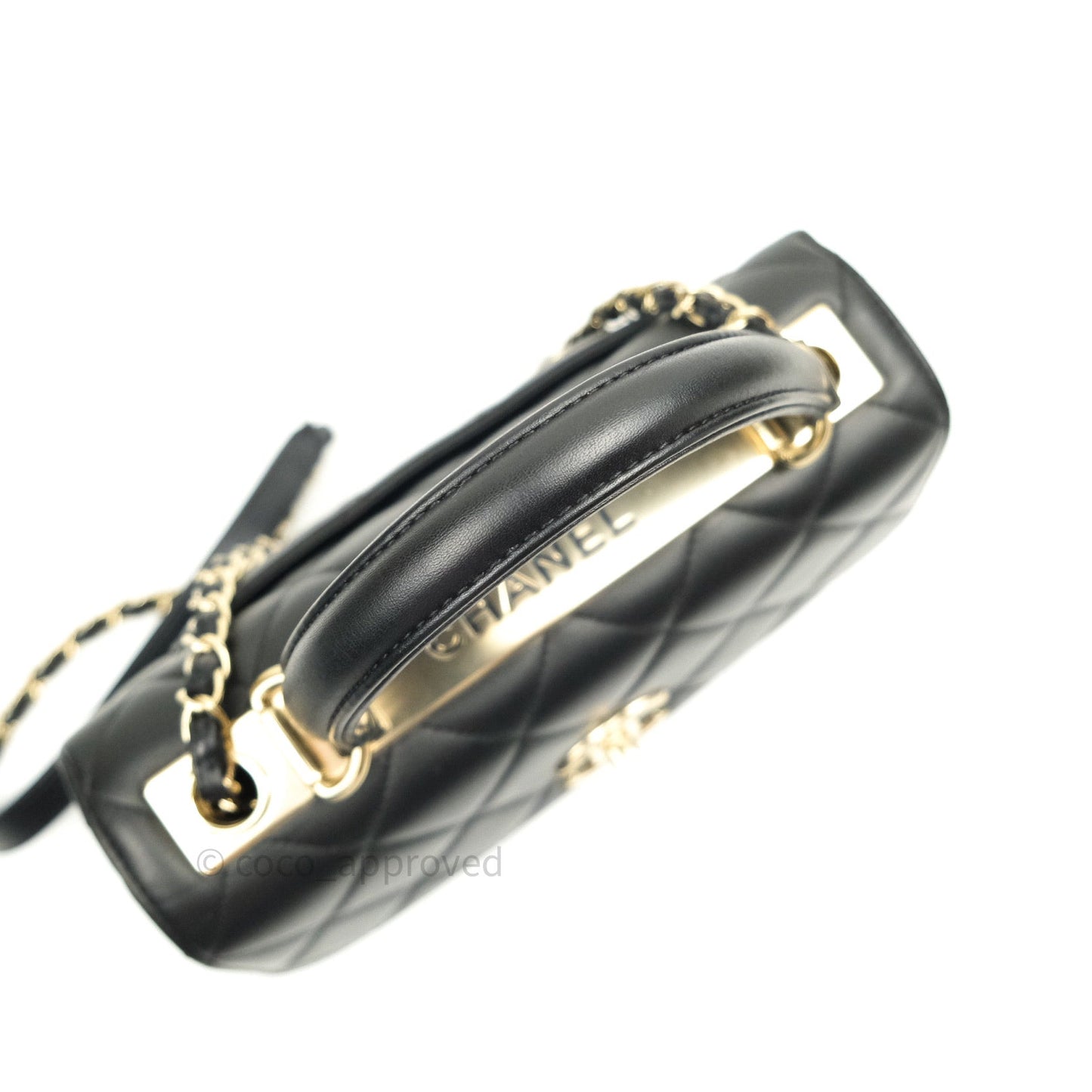 Chanel Trendy CC Small Black Lambskin Gold Hardware