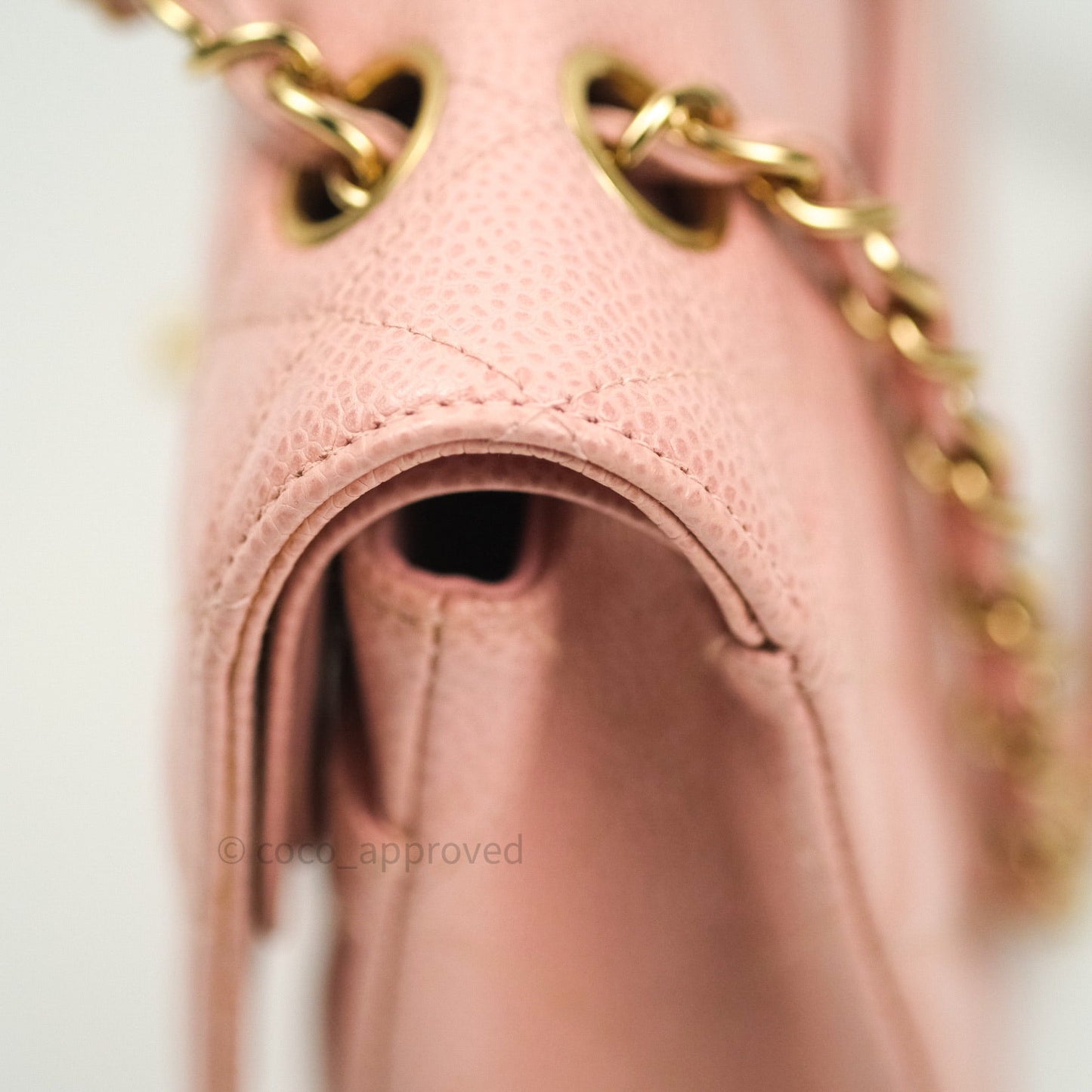 Chanel Classic M/L Medium Double Flap Bag Pink Caviar 24K Gold Hardware