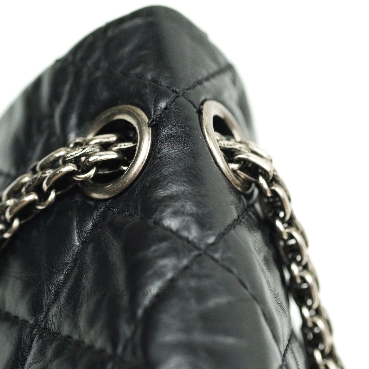 Chanel Reissue Quilted Aged Calfskin Black Ruthenium Hardware 226