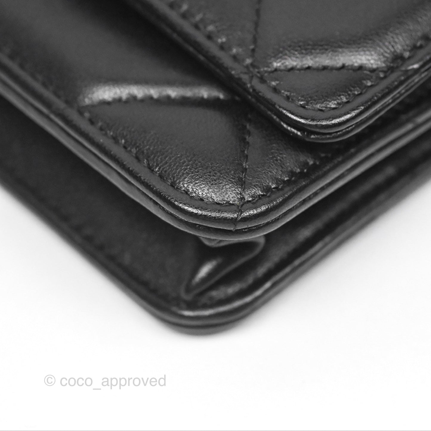 Chanel 19 Wallet on Chain WOC Black Mixed Hardware