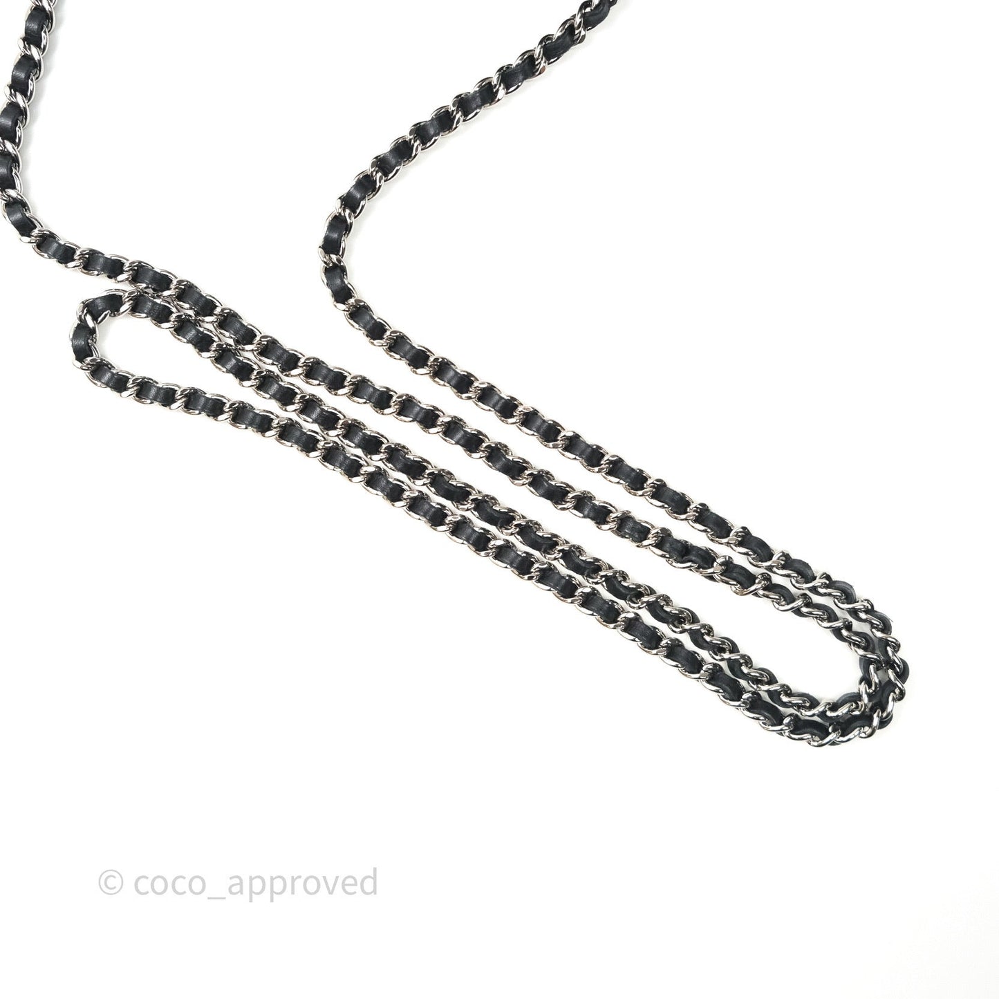 Chanel Quilted Wallet on Chain WOC Cambon Black Calfskin Silver Hardware