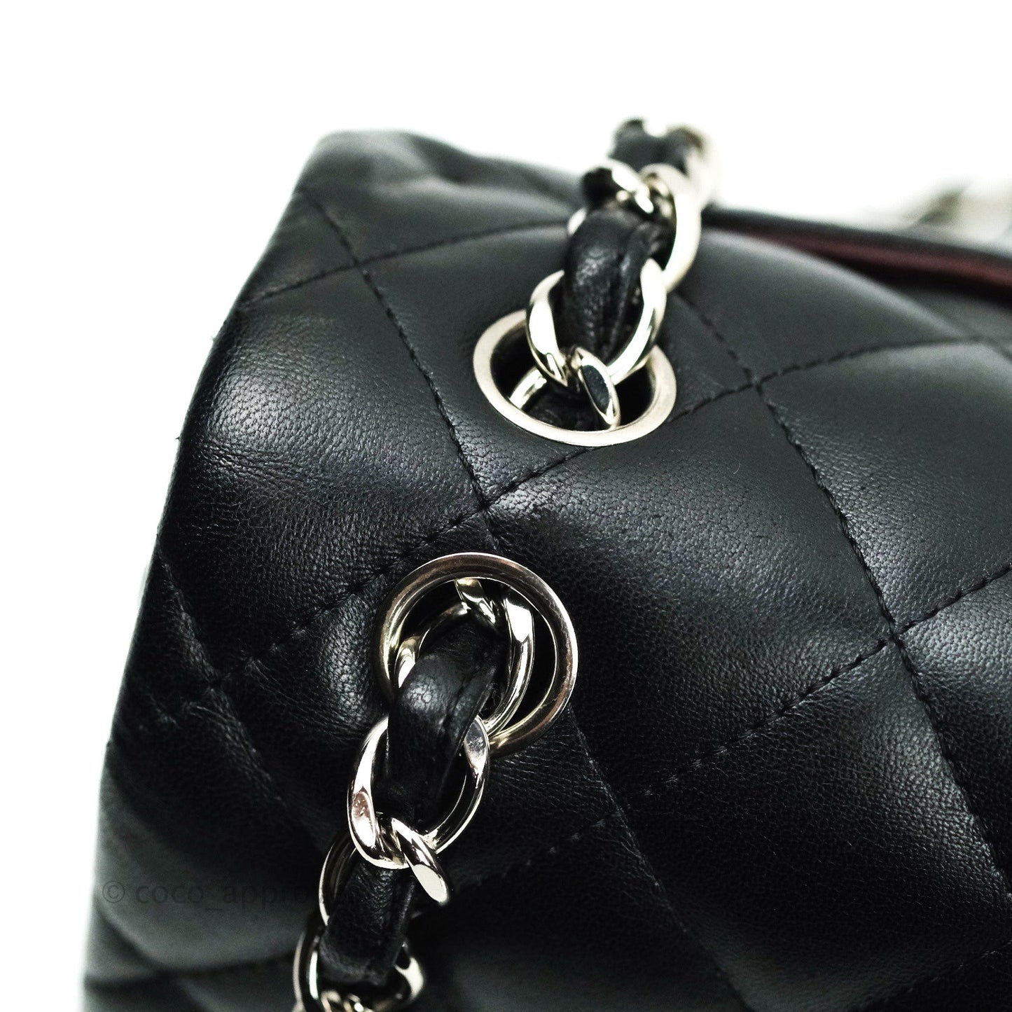 Chanel Jumbo Double Flap Black Lambskin Silver Hardware⁣⁣
