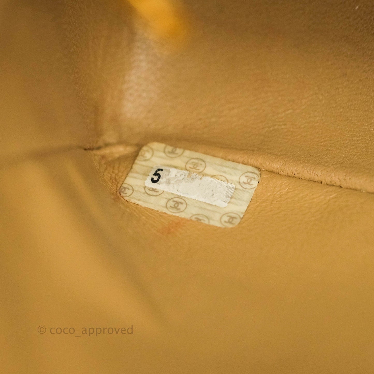 Chanel Mini Square Beige Lambskin 24K Gold Hardware