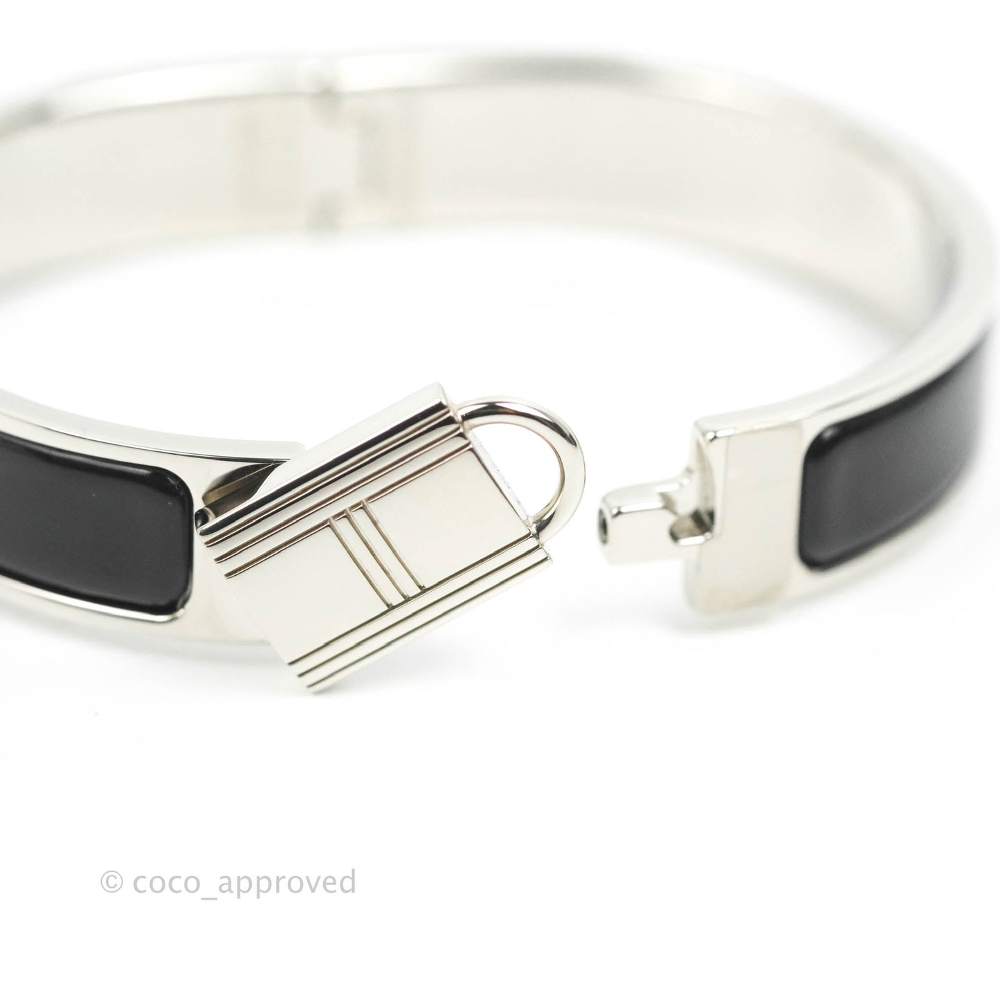 Hermes Clic Cadenas Bracelet Black Palladium Hardware