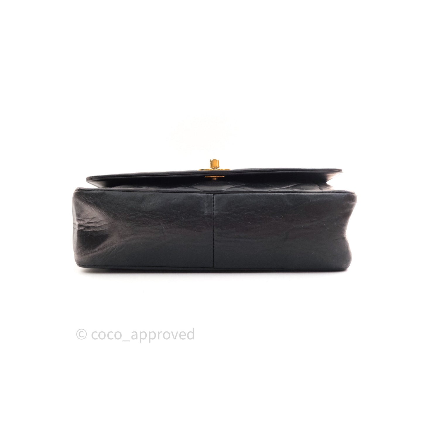 Chanel Black Quilted Lambskin Medium Vintage Classic Diana Flap Bag