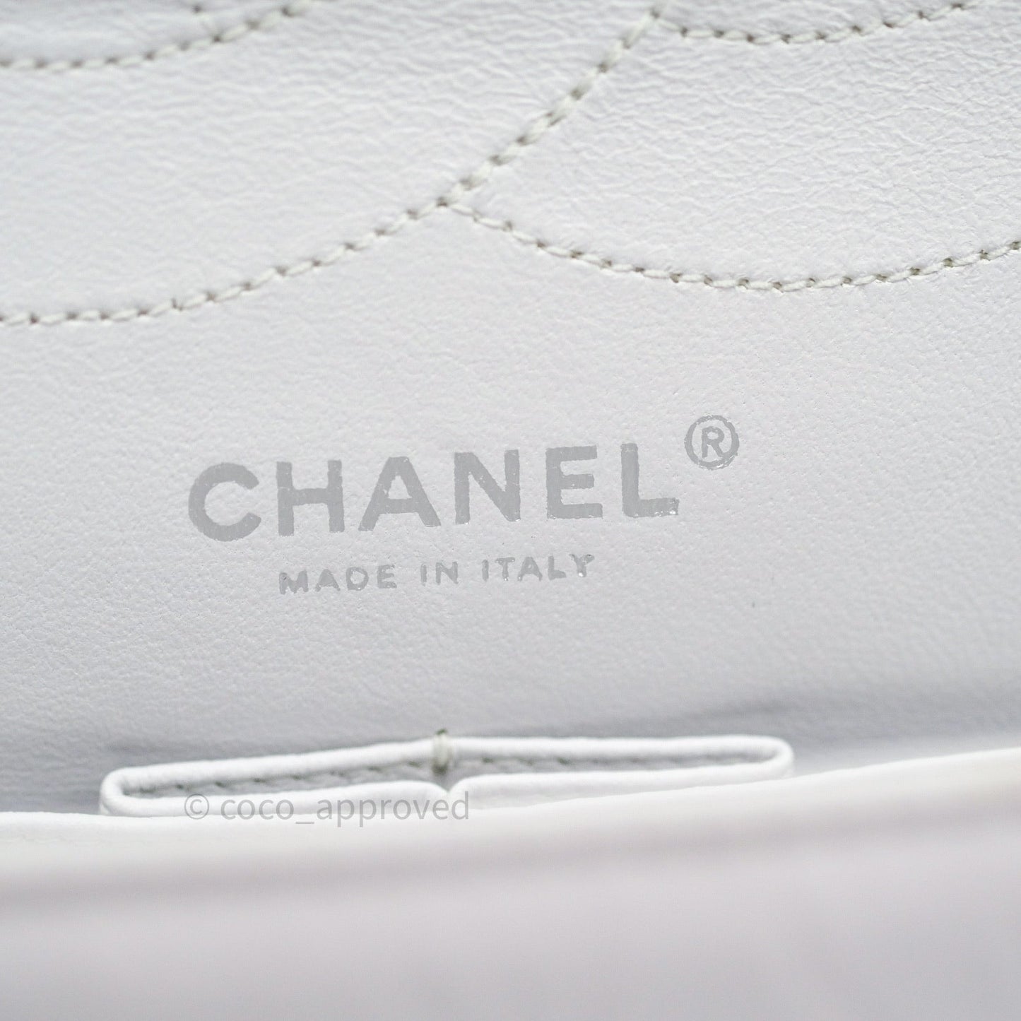 Chanel Reissue Quilted Aged Calfskin White Black Hardware 227